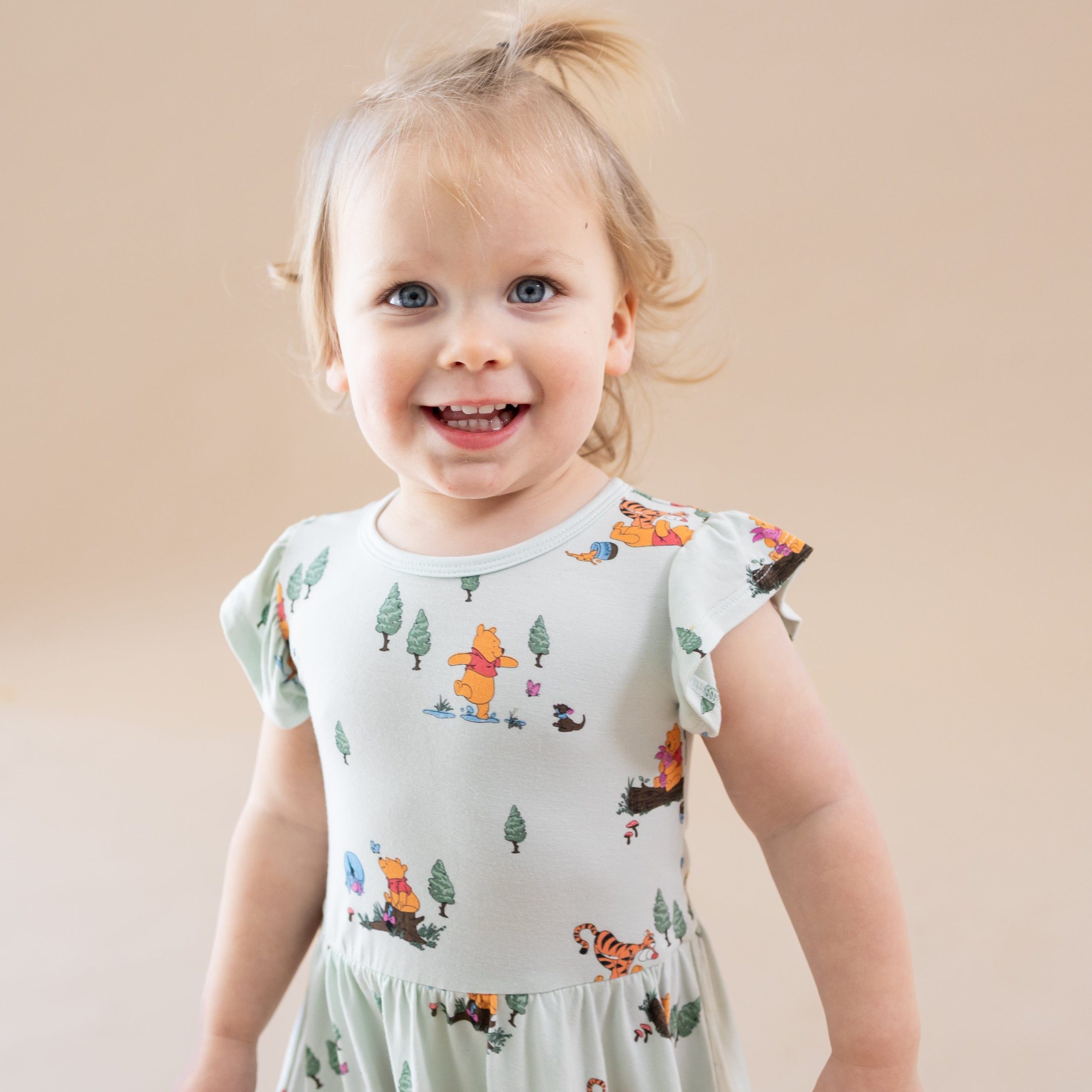 Twirl Bodysuit Dress in Winnie the Pooh Hundred Acre Wood - Image 3