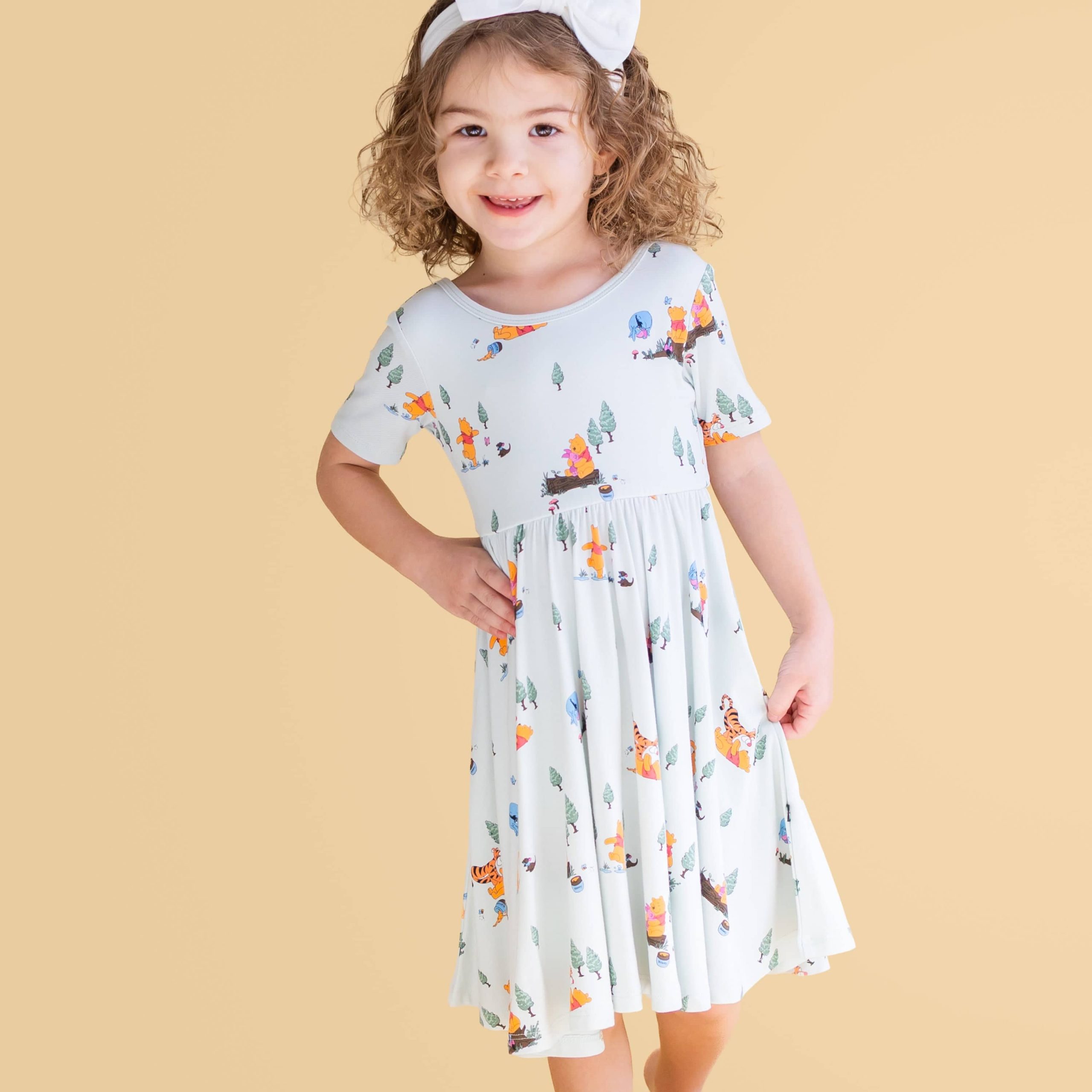 Twirl Dress in Winnie the Pooh Hundred Acre Wood - Image 4