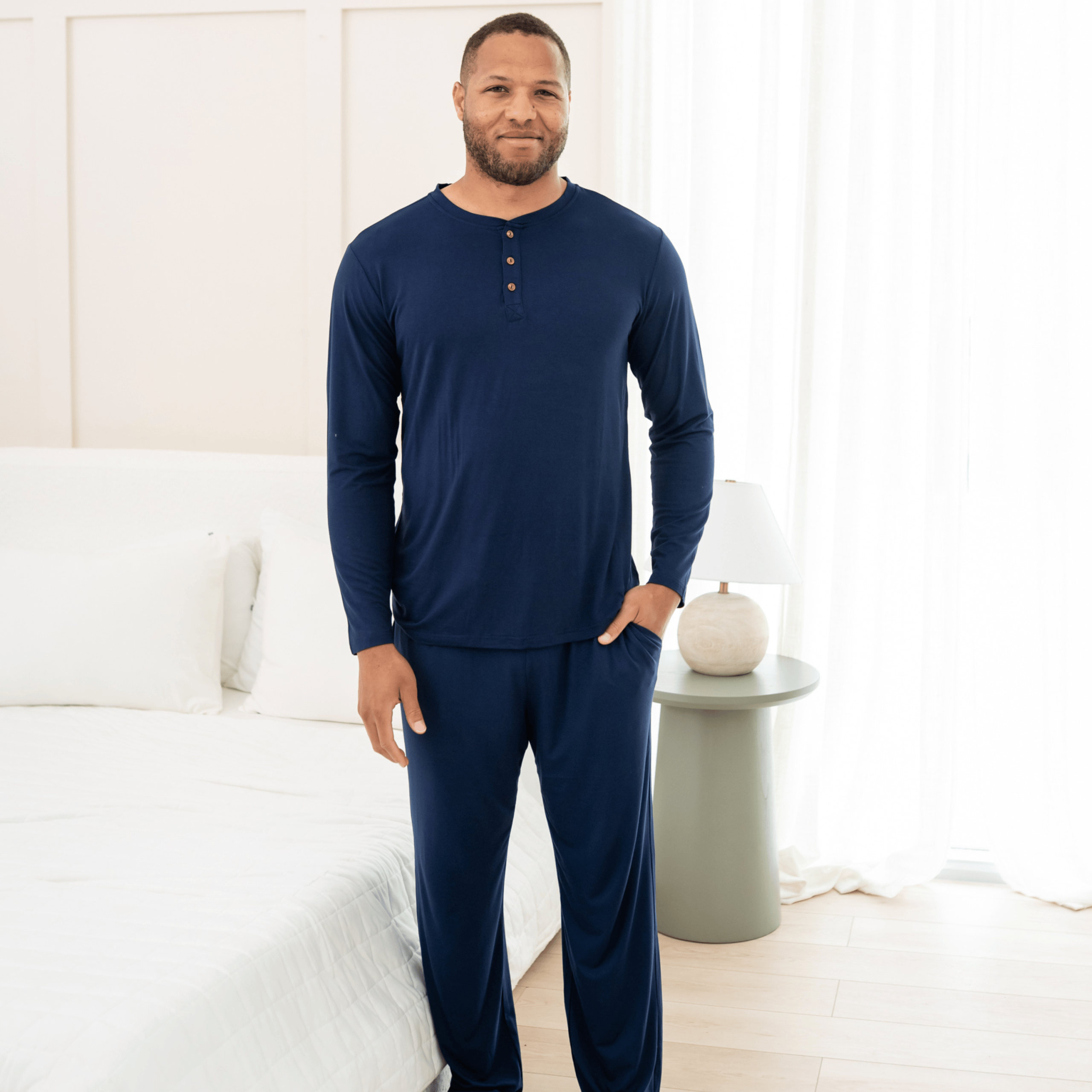 Men's Lounge Pants in Navy - Image 2