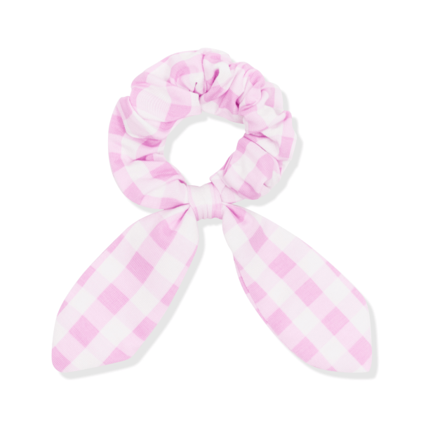 Scrunchie in Gingham Thistle