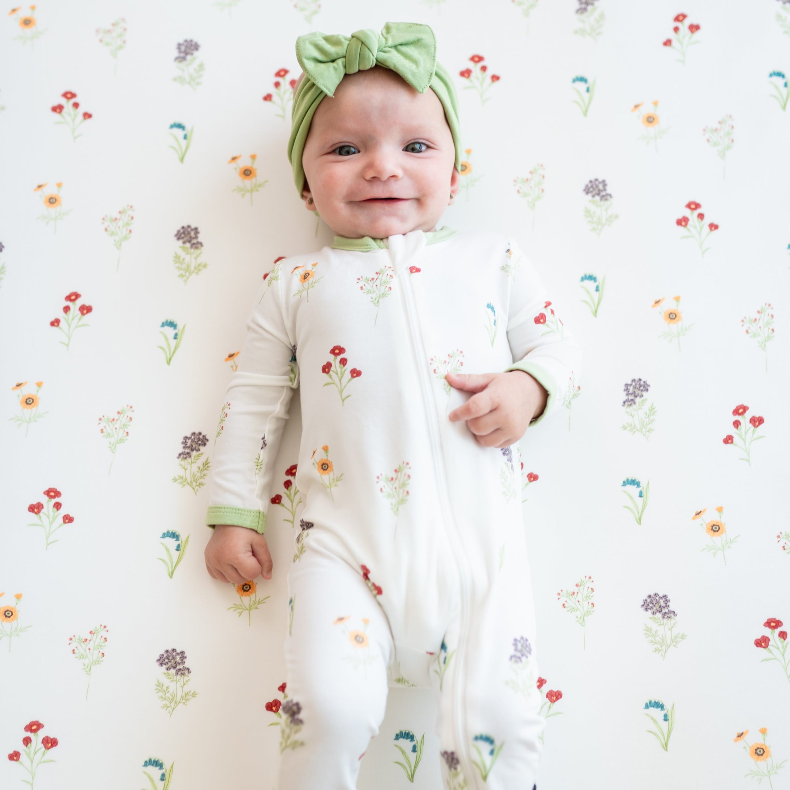 Zippered Romper in Wildflower - Image 3