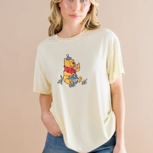 Women's Graphic Tee in Winnie the Pooh on Chamomile