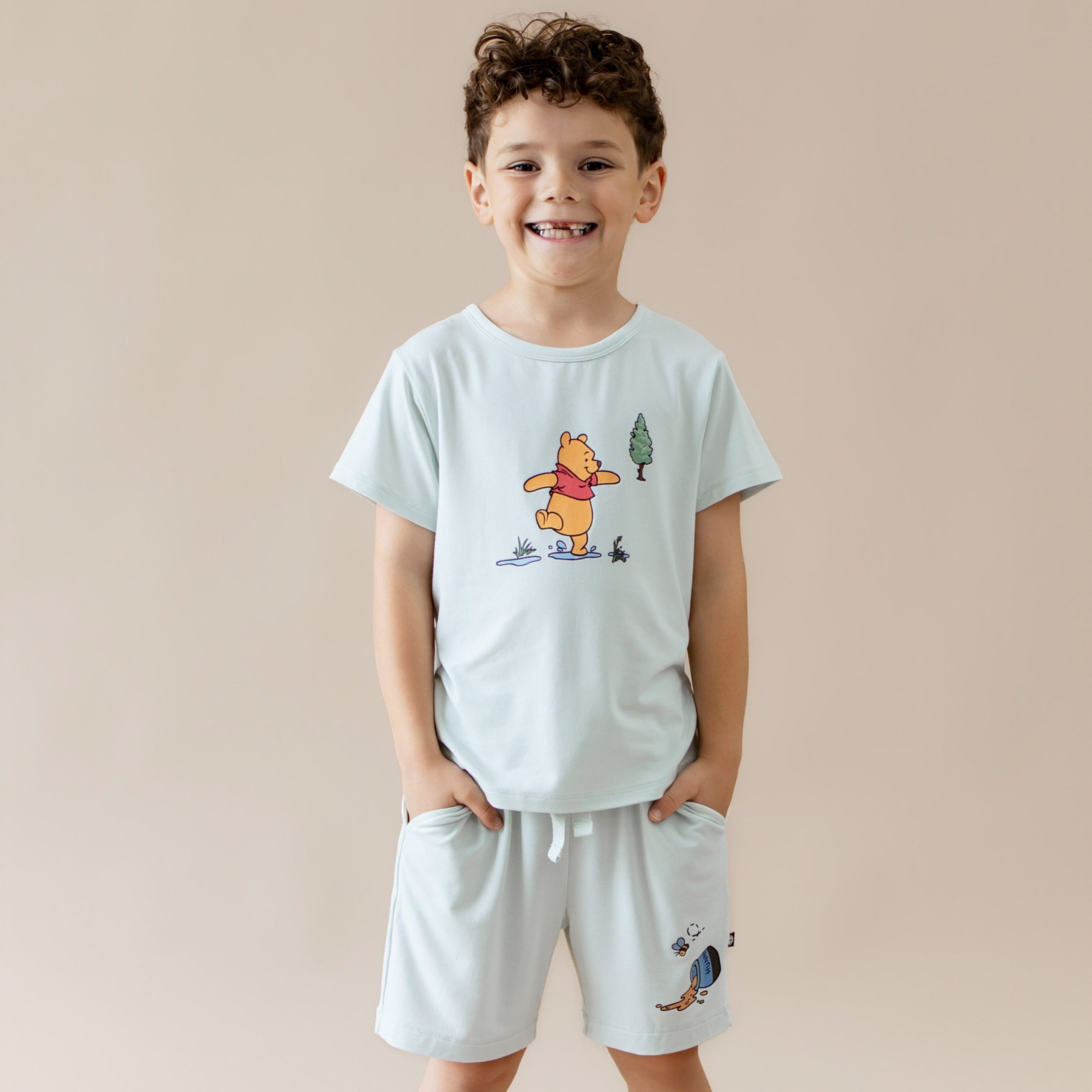Drawstring Short in Winnie the Pooh on Dew - Image 3
