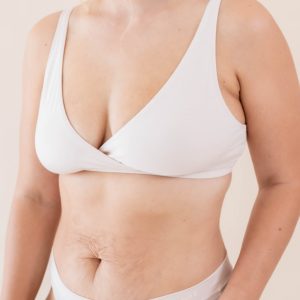 Women's Cross Front Bralette in Blonde