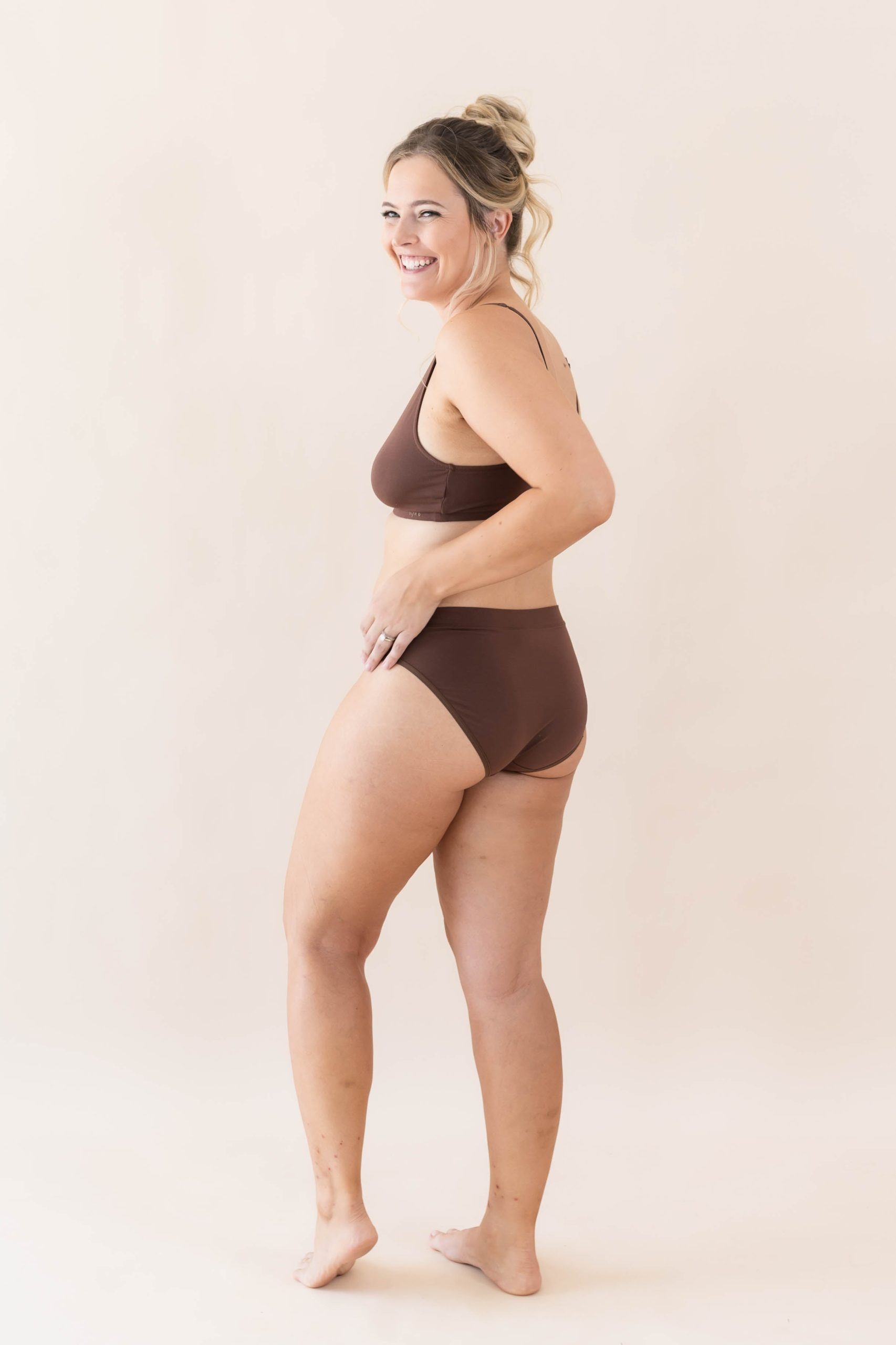 Women's Midi Brief in Toffee - Image 3