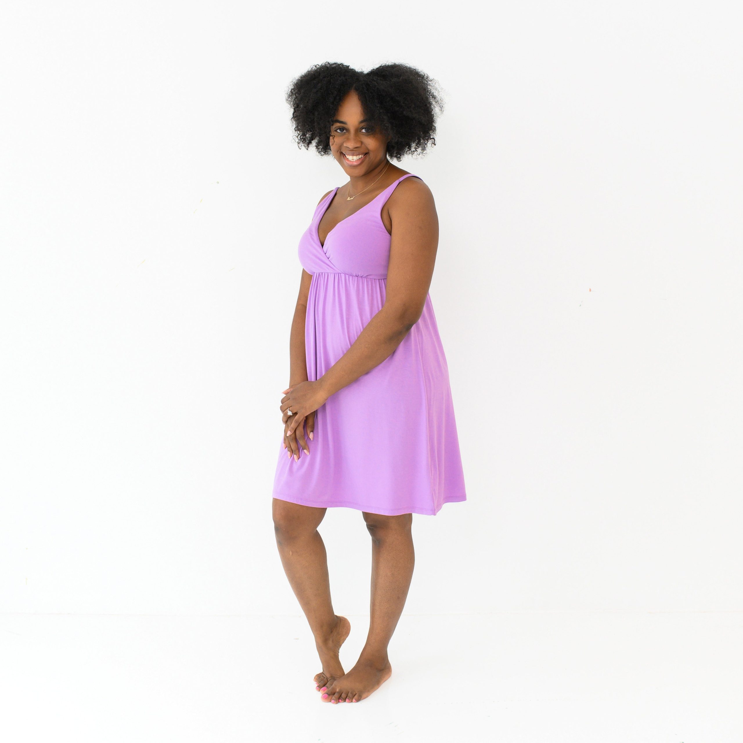 Women's Nightgown in Poi - Image 2