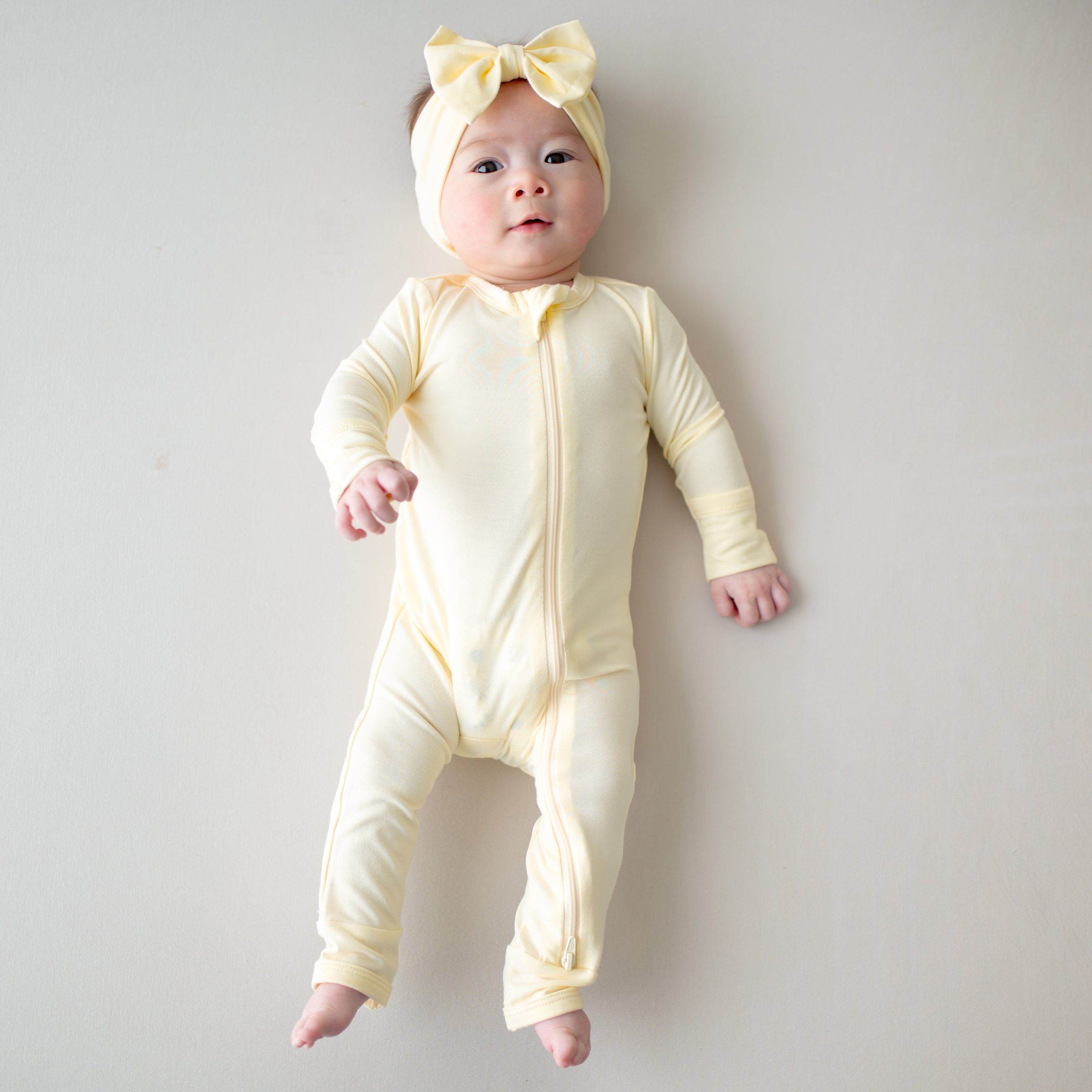 Zippered Romper in Chamomile - Image 3