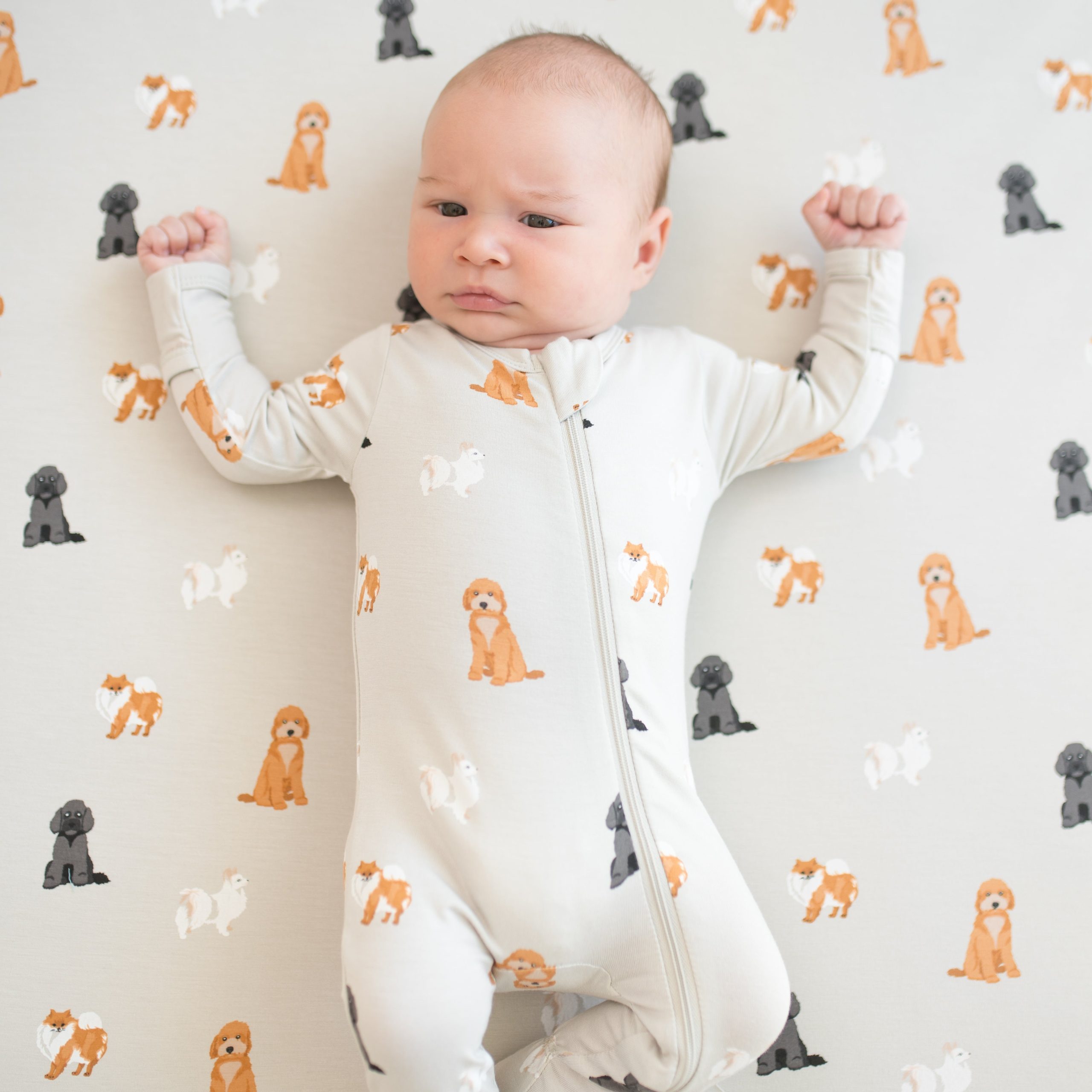 Zippered Footie in Fluffy Dog - Image 5