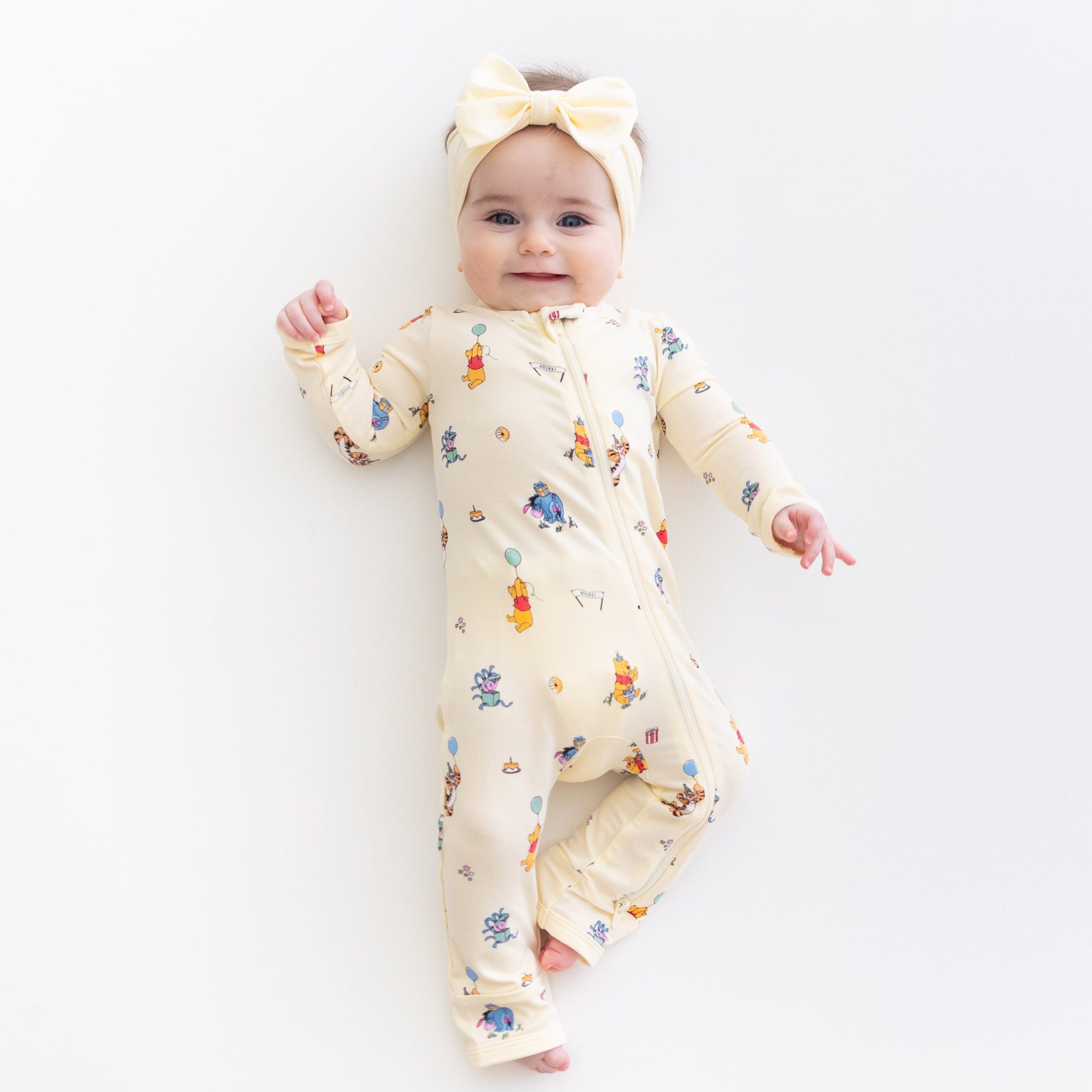 Zippered Romper in Winnie the Pooh Celebration - Image 4