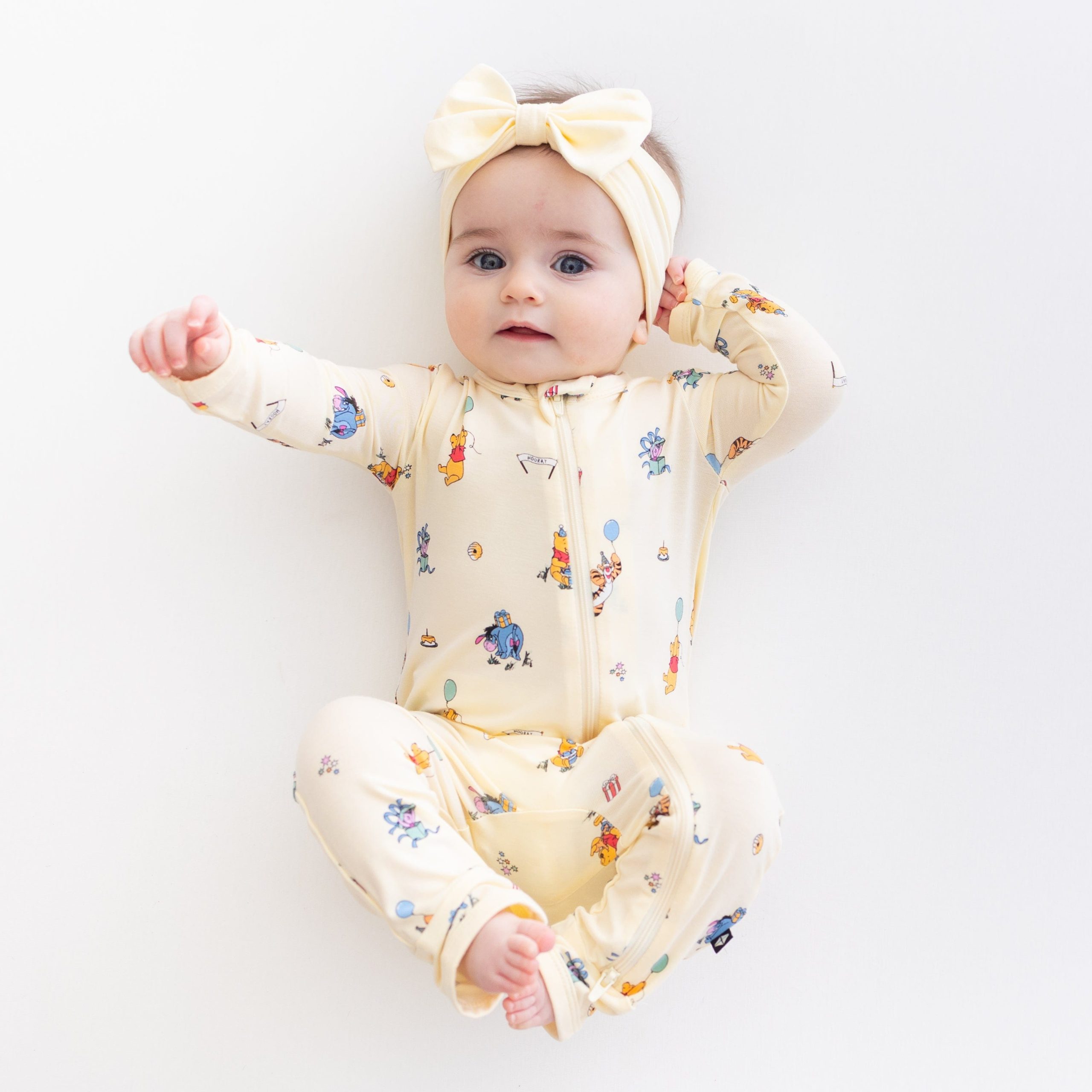 Zippered Romper in Winnie the Pooh Celebration - Image 3