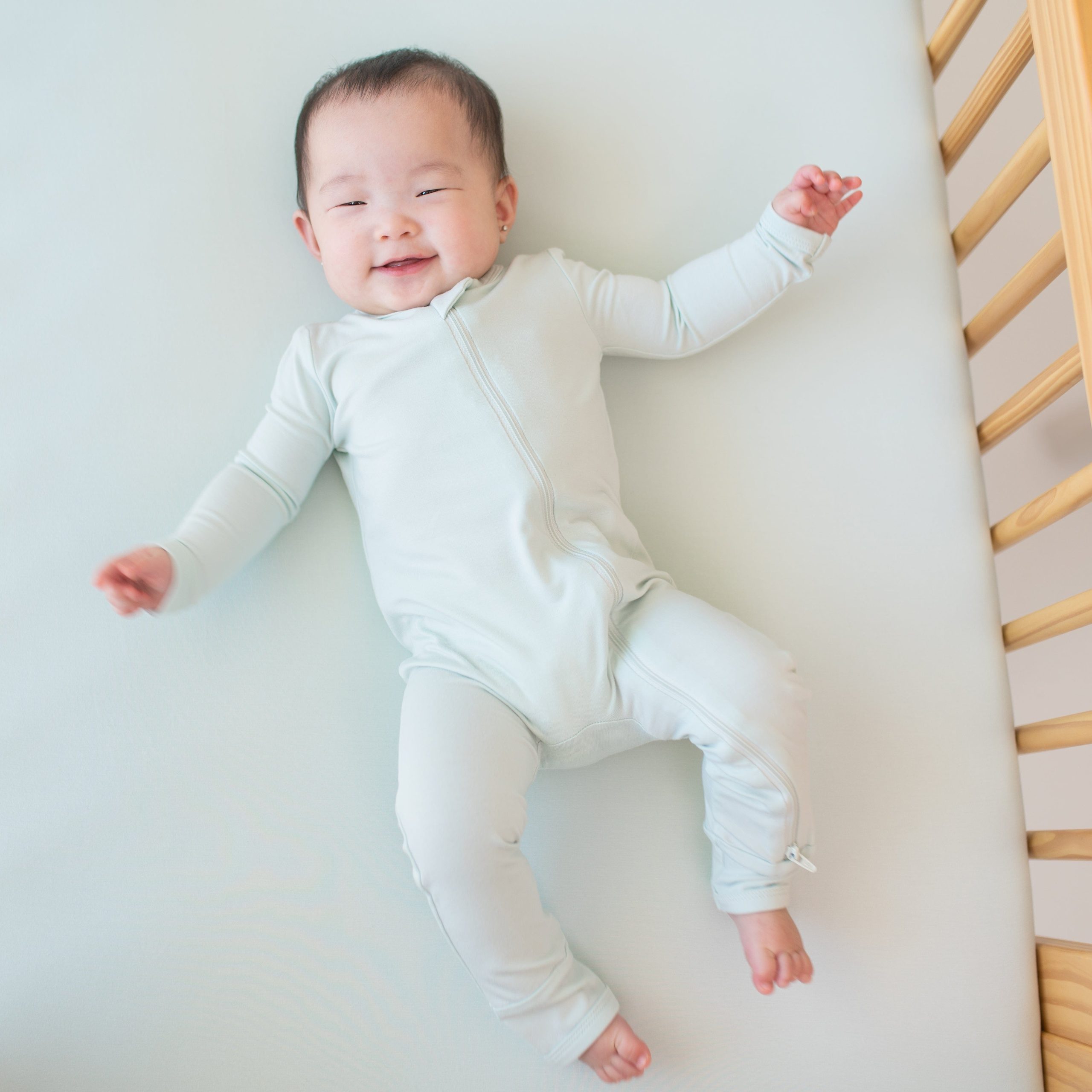 Crib Sheet in Dew - Image 2