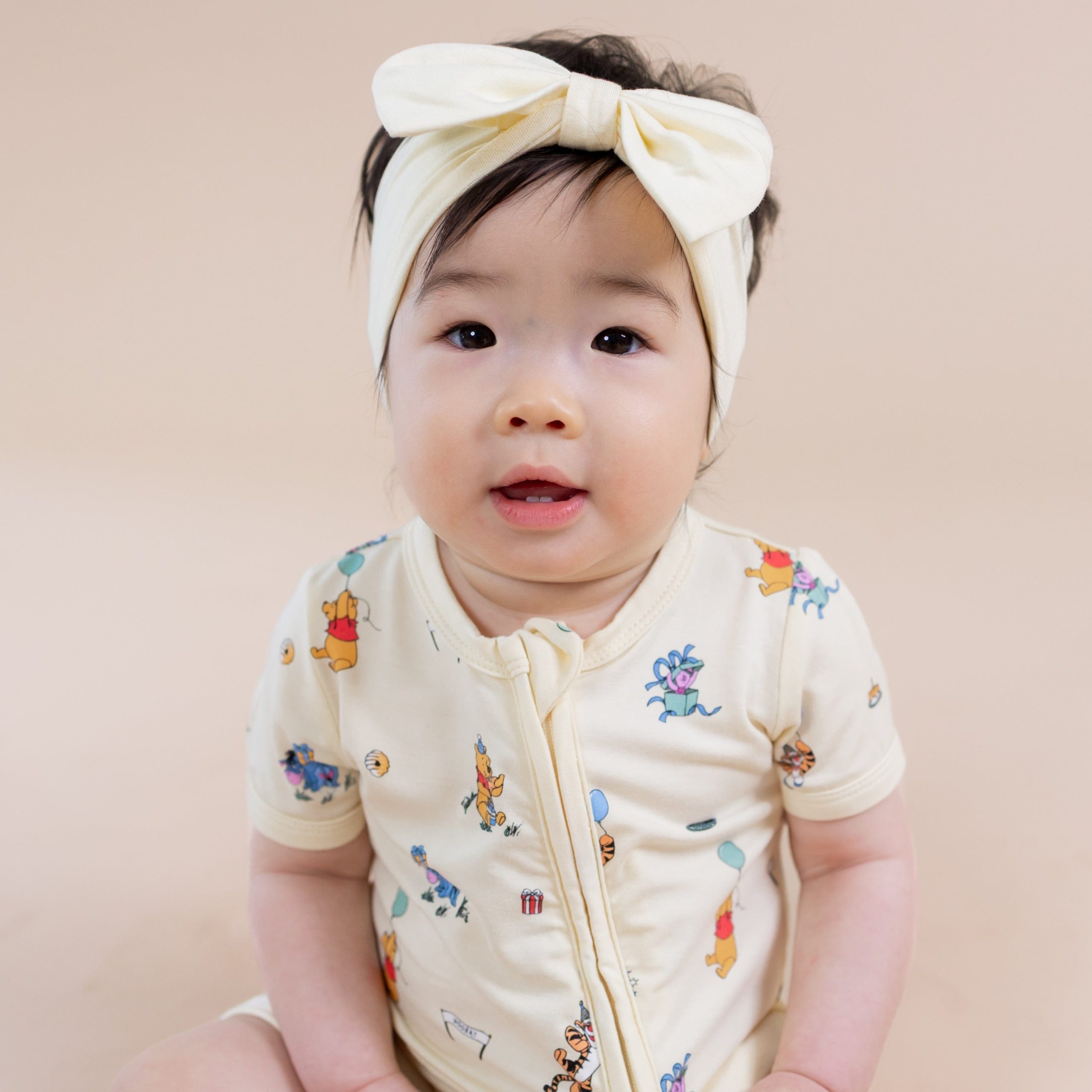 Zipper Shortall Romper in Winnie the Pooh Celebration - Image 3