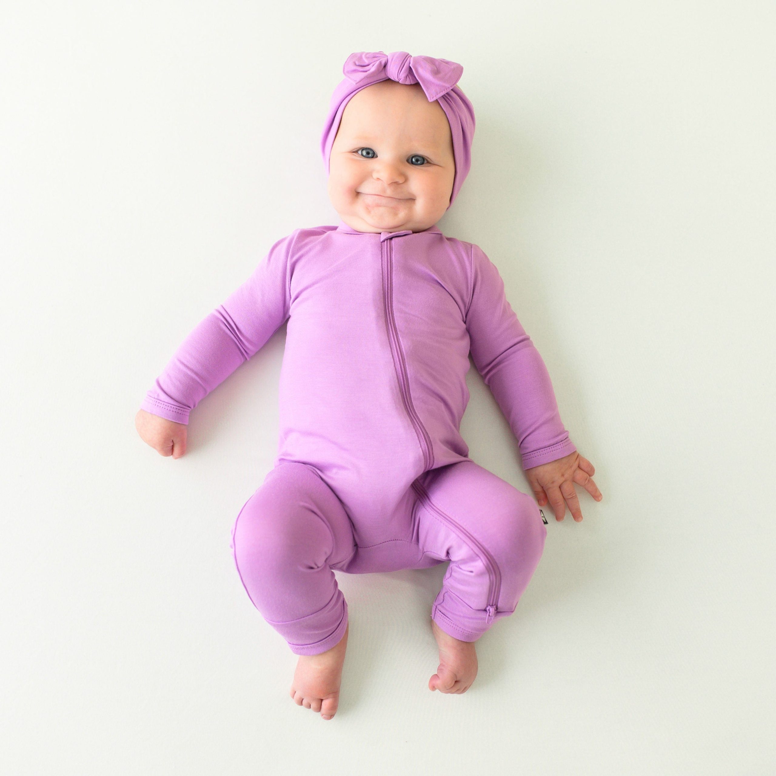 Zippered Romper in Poi - Image 3