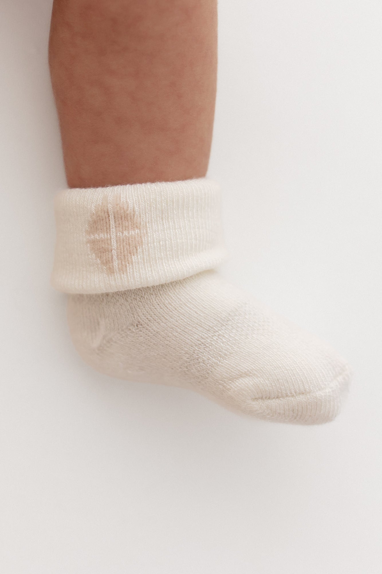 Baby 3-Pack Socks in Cloud - Image 3