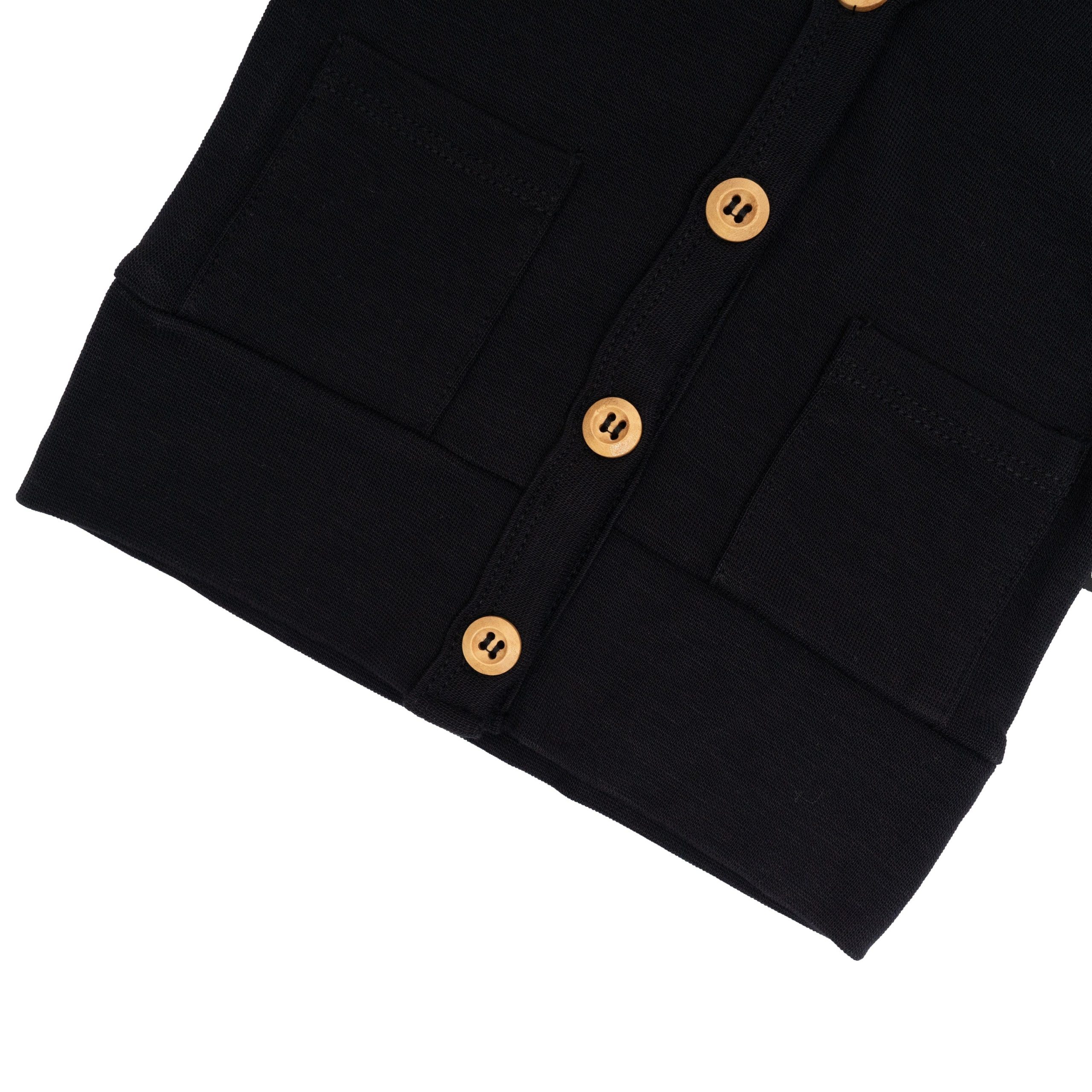 Bamboo Jersey Cardigan in Midnight - Image 2