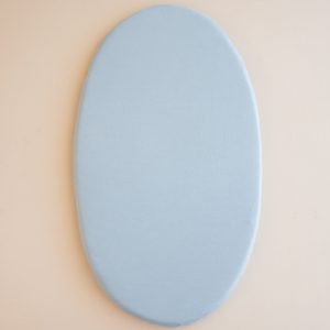 Oval Bassinet Sheet in Fog