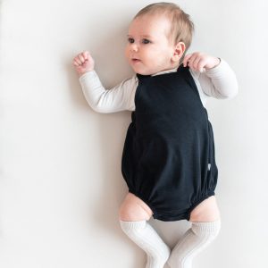 Bamboo Jersey Bubble Overall in Midnight