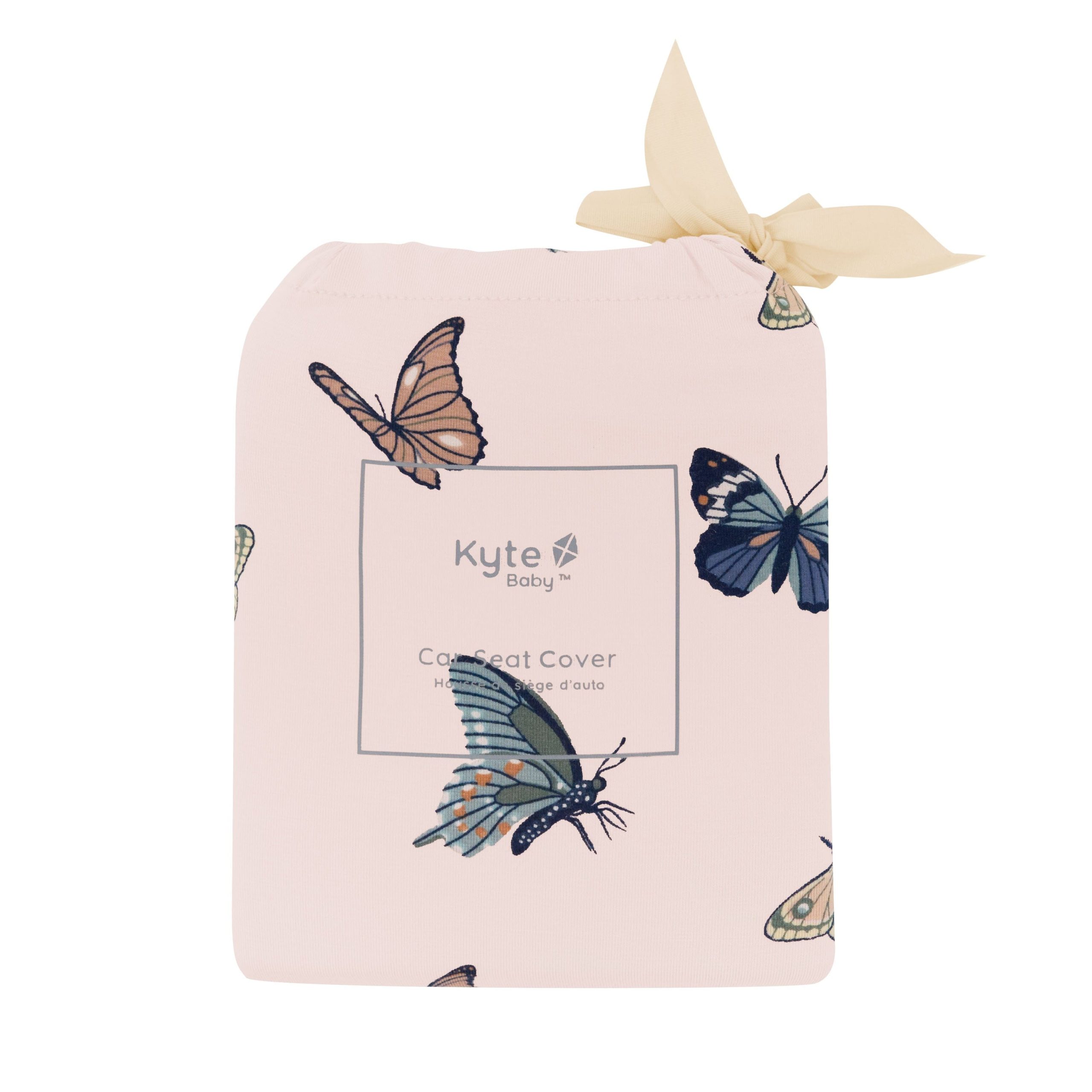 Car Seat Cover in Blush Butterfly - Image 2