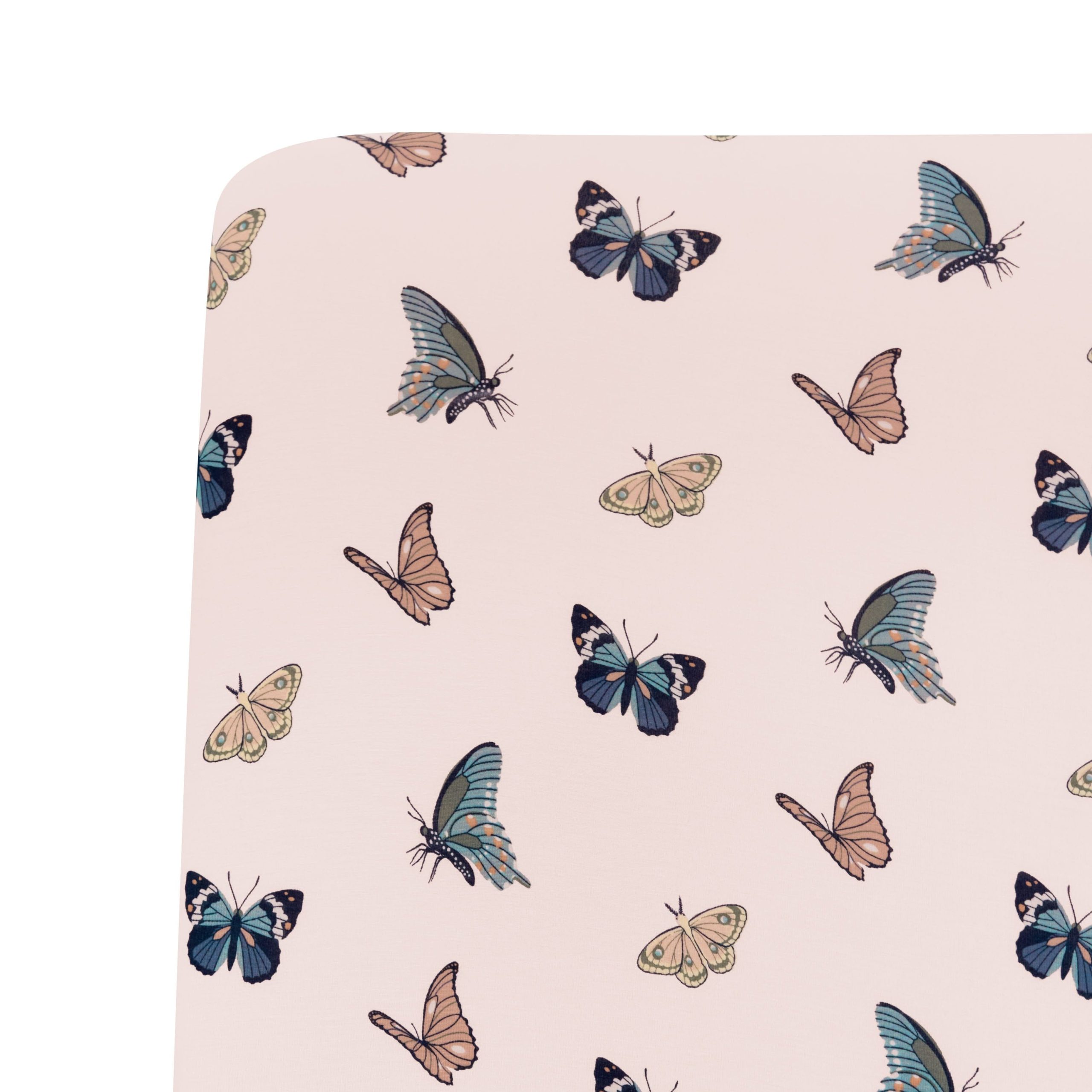 Crib Sheet in Blush Butterfly - Image 3