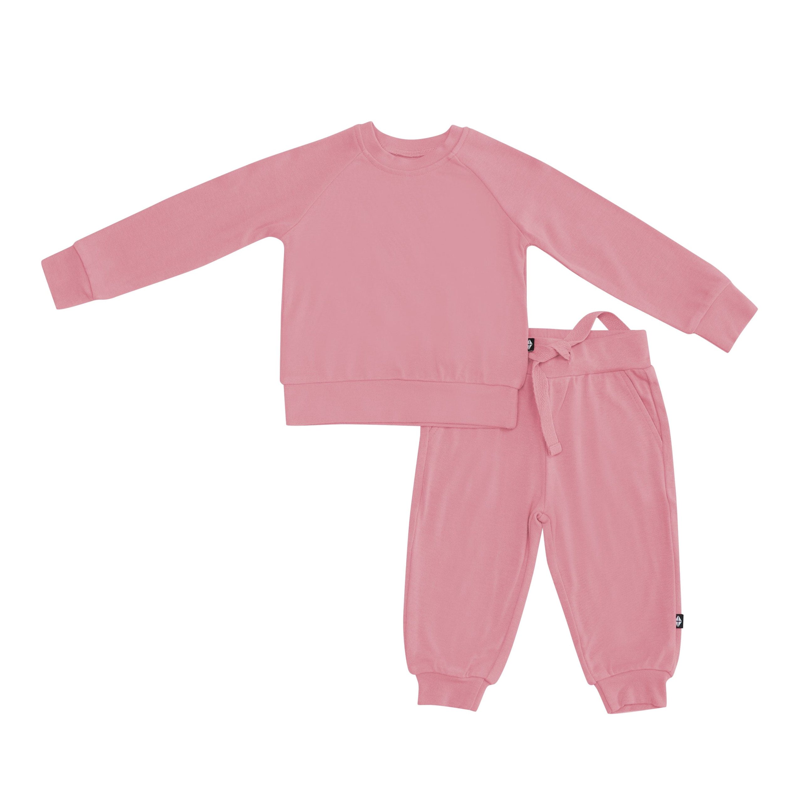 Bamboo Jersey Jogger Set in Apple Blossom - Image 2