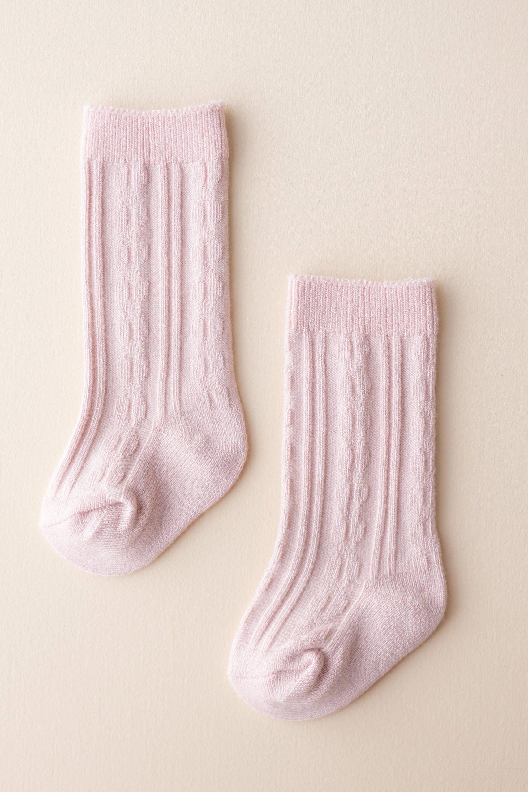 Knee High Socks in Blush - Image 2