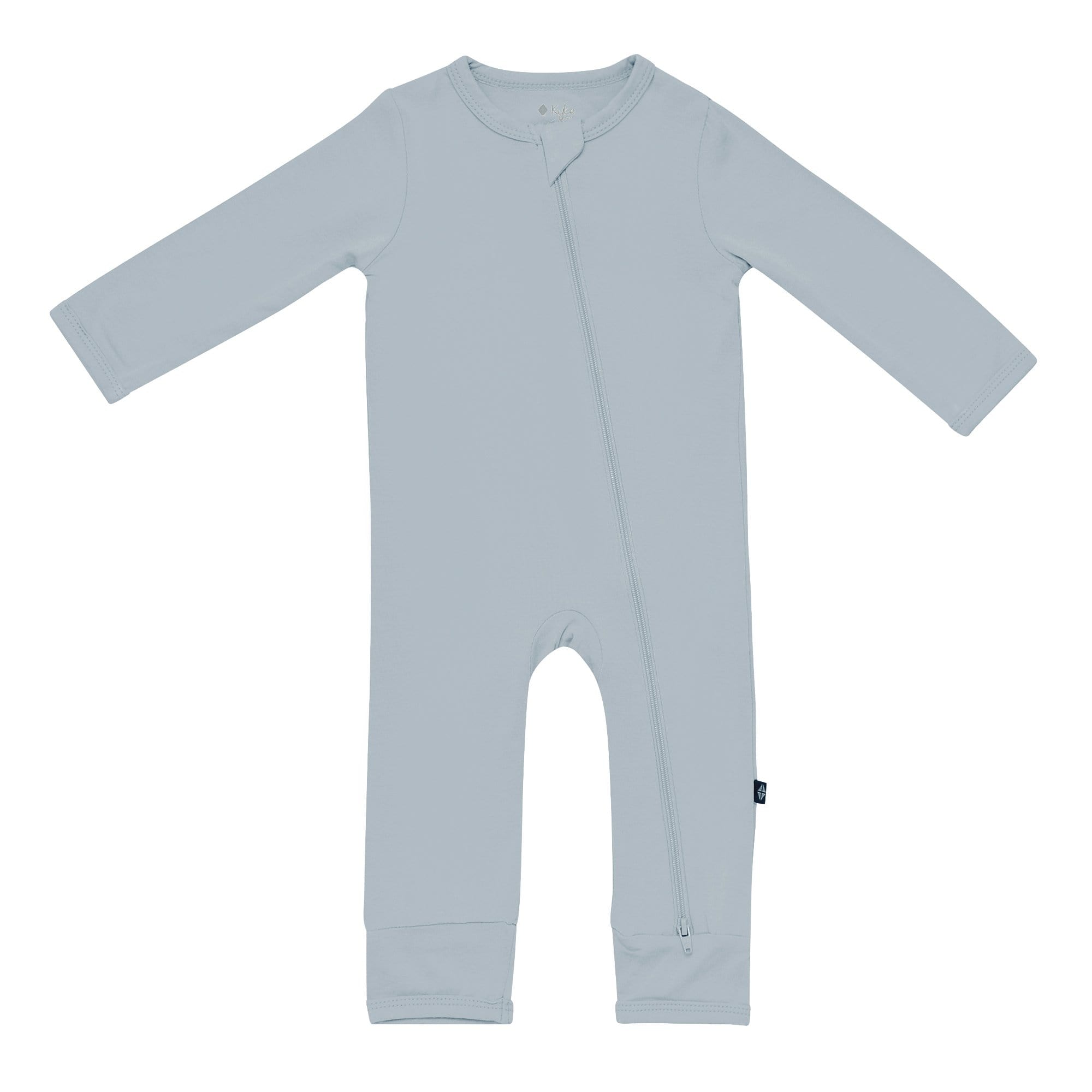 Zippered Romper in Fog - Image 2