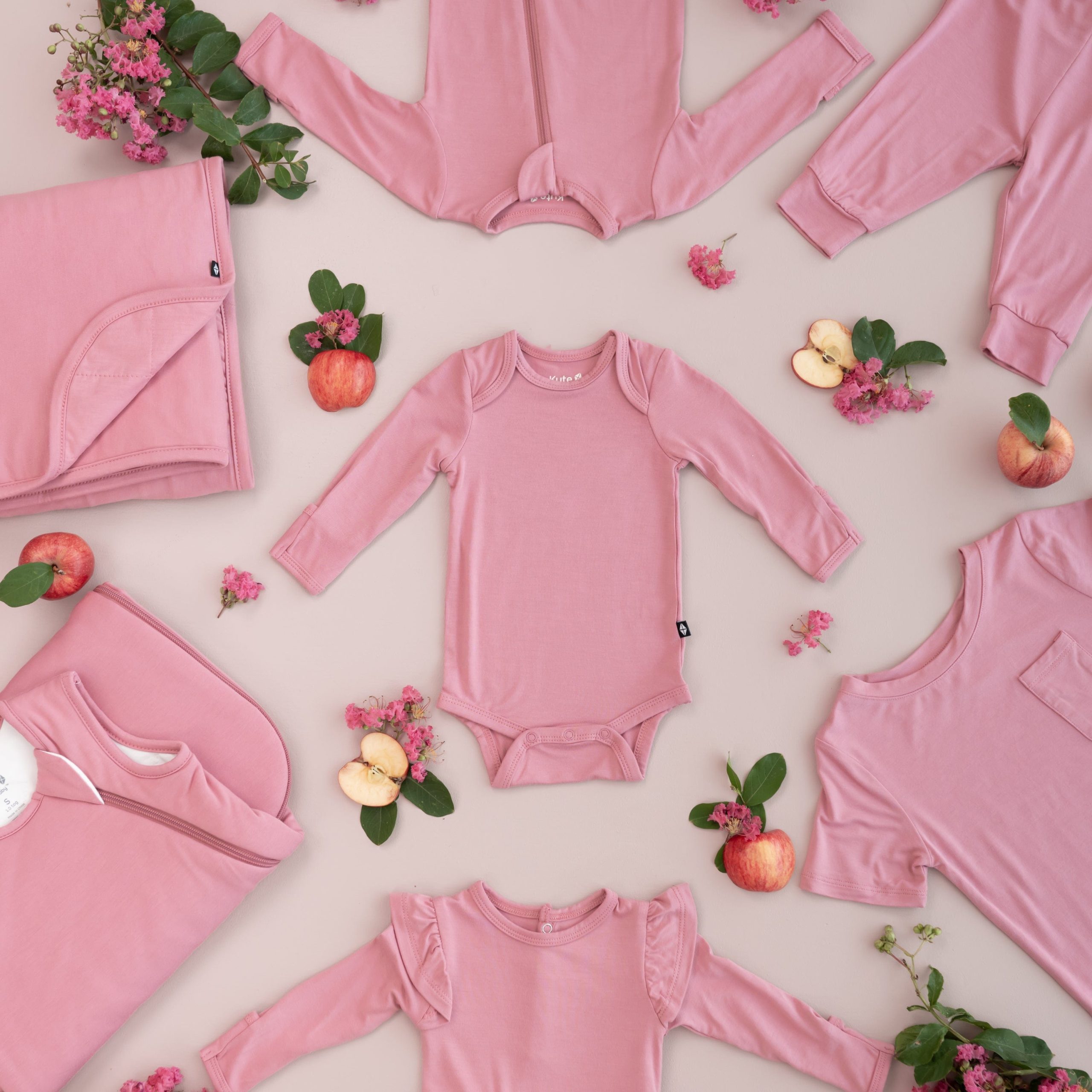 Long Sleeve Bodysuit in Apple Blossom - Image 3