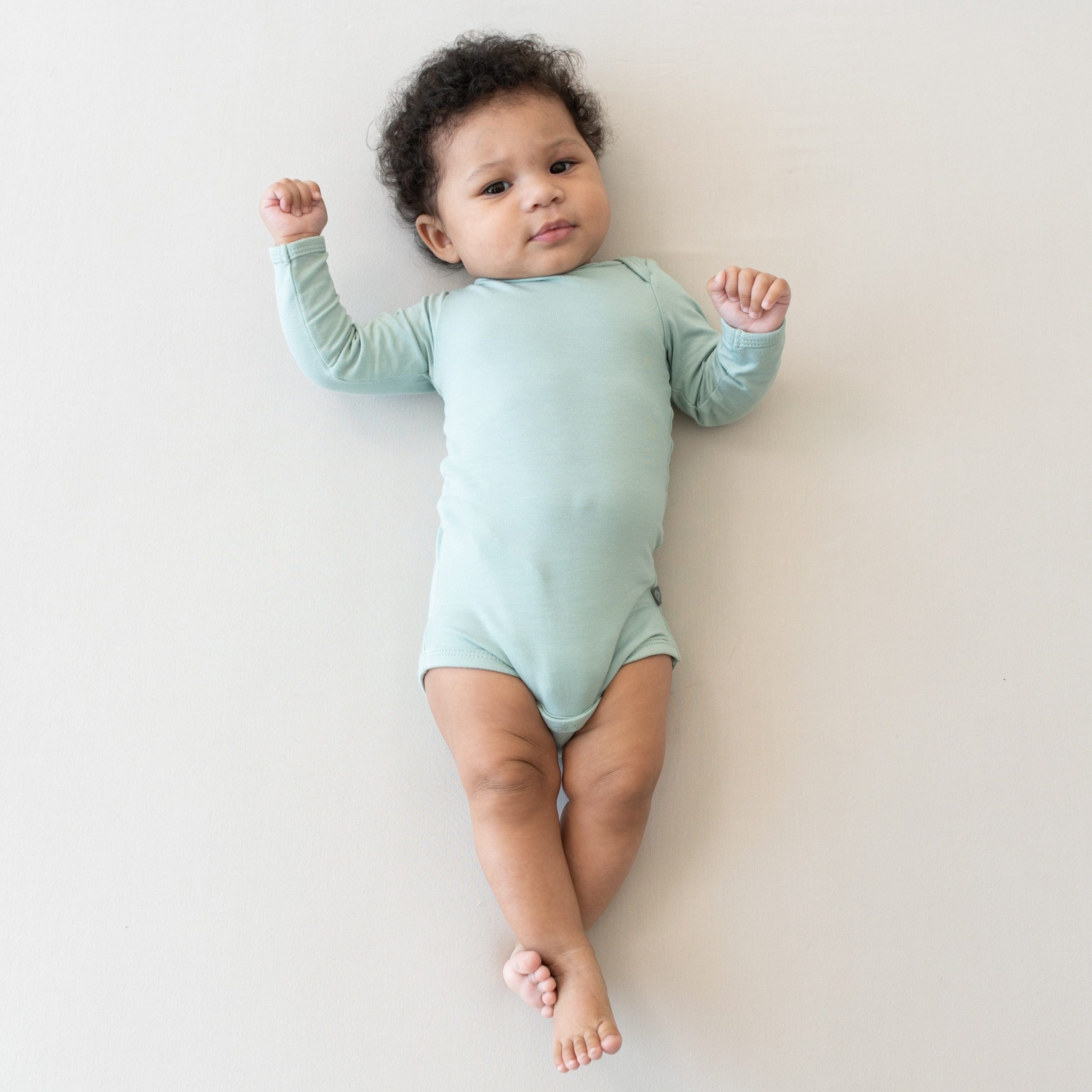 Long Sleeve Bodysuit in Sage - Image 3