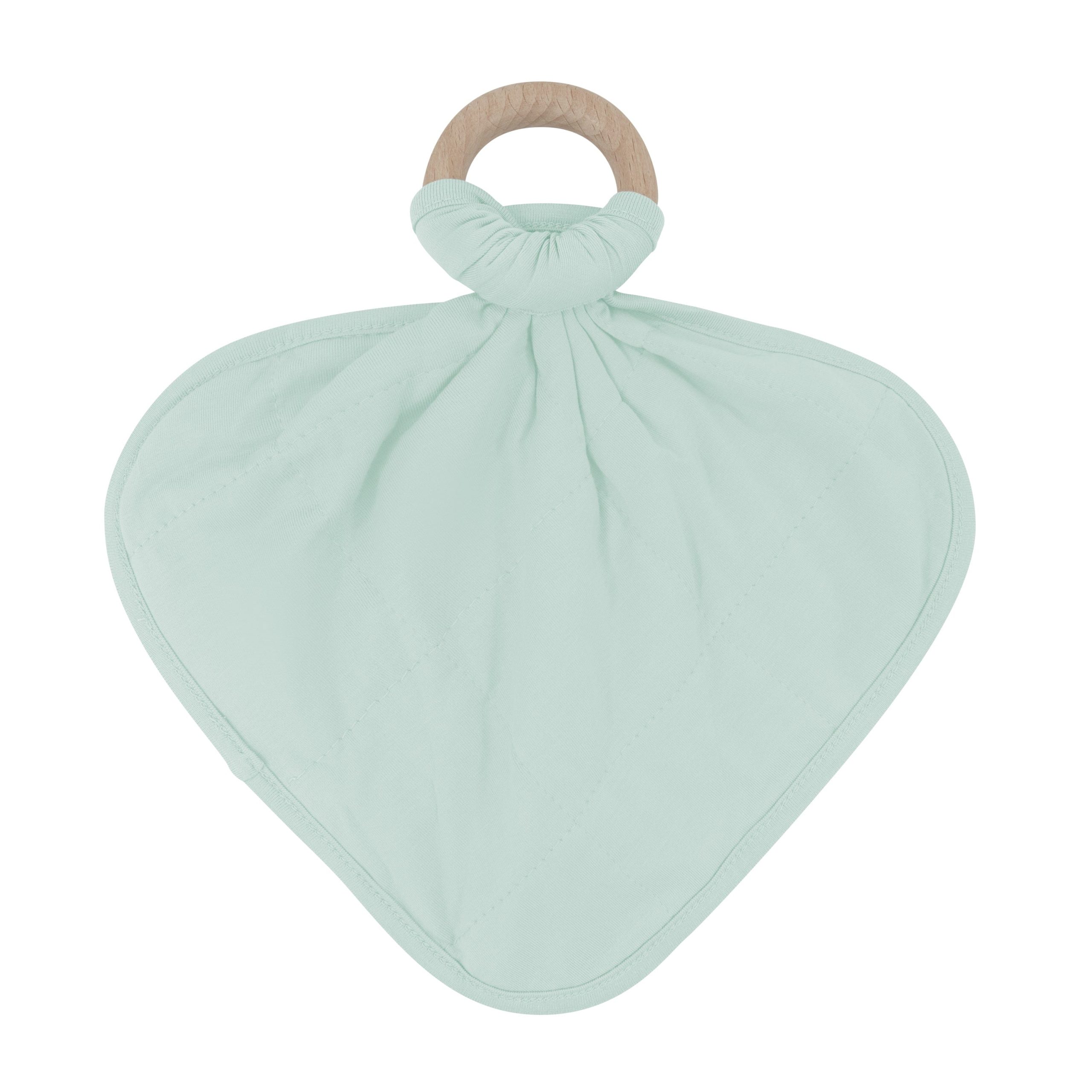 Lovey in Sage with Removable Wooden Teething Ring - Image 2
