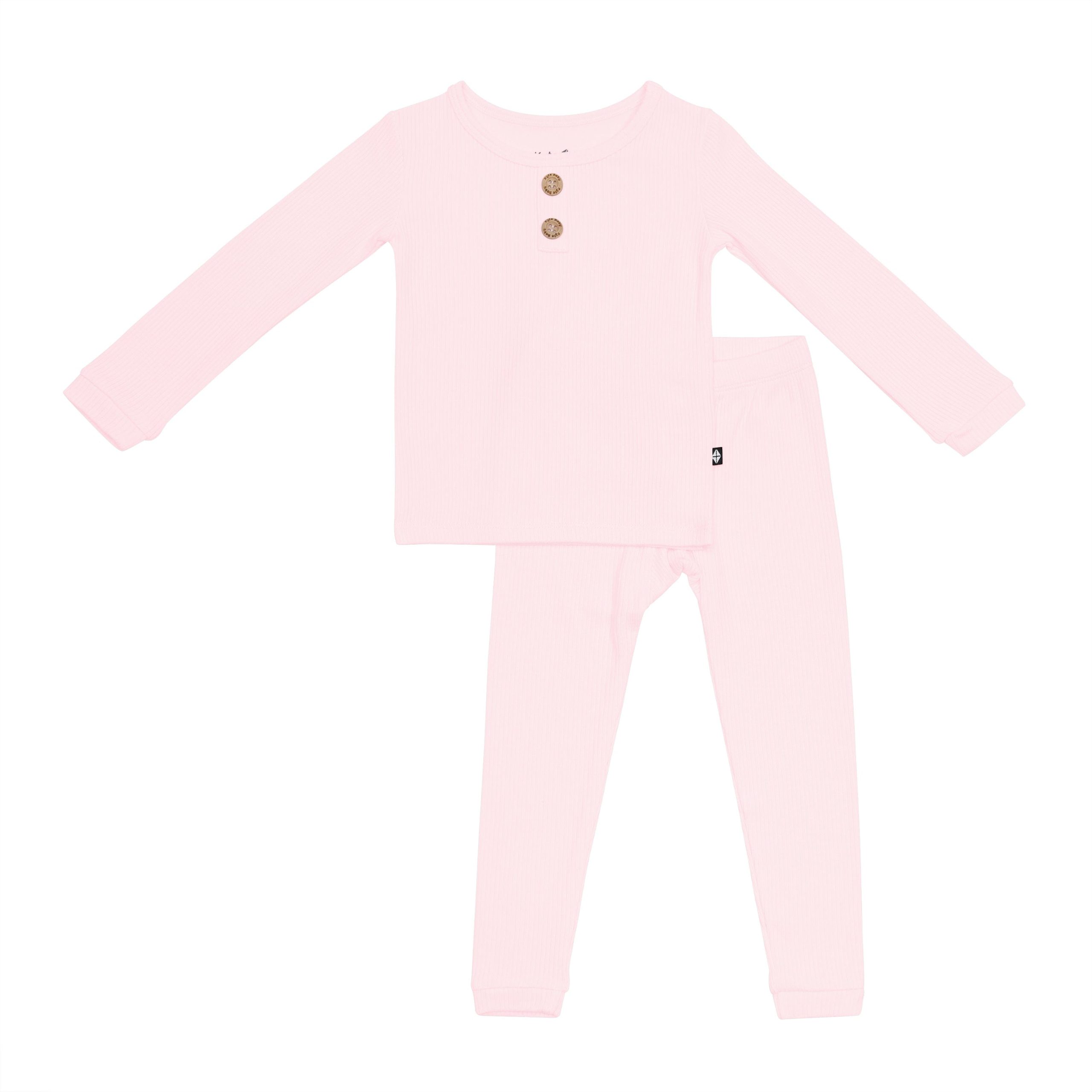 Ribbed Henley Set in Sakura - Image 2