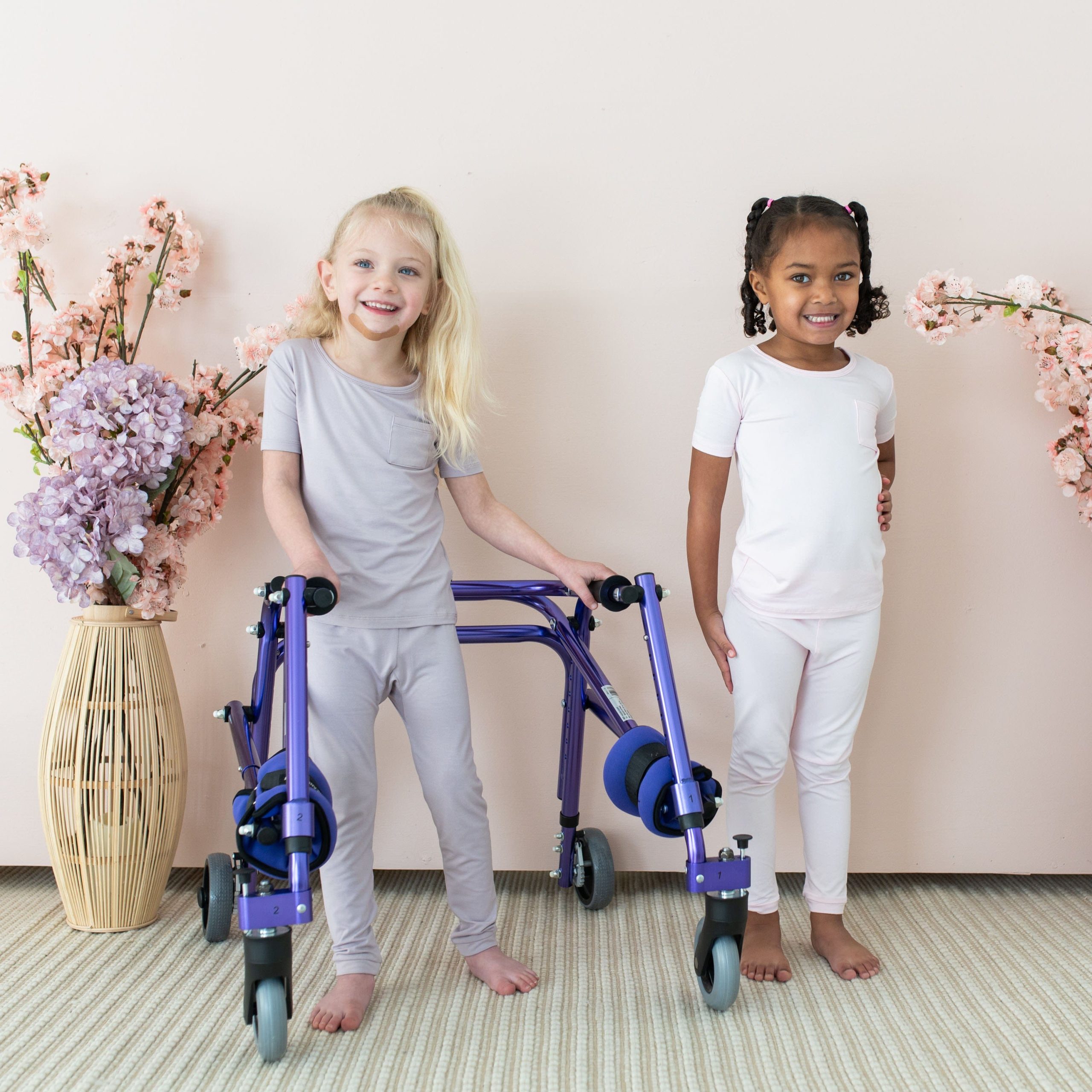 Short Sleeve with Pants Pajamas in Sakura - Image 3