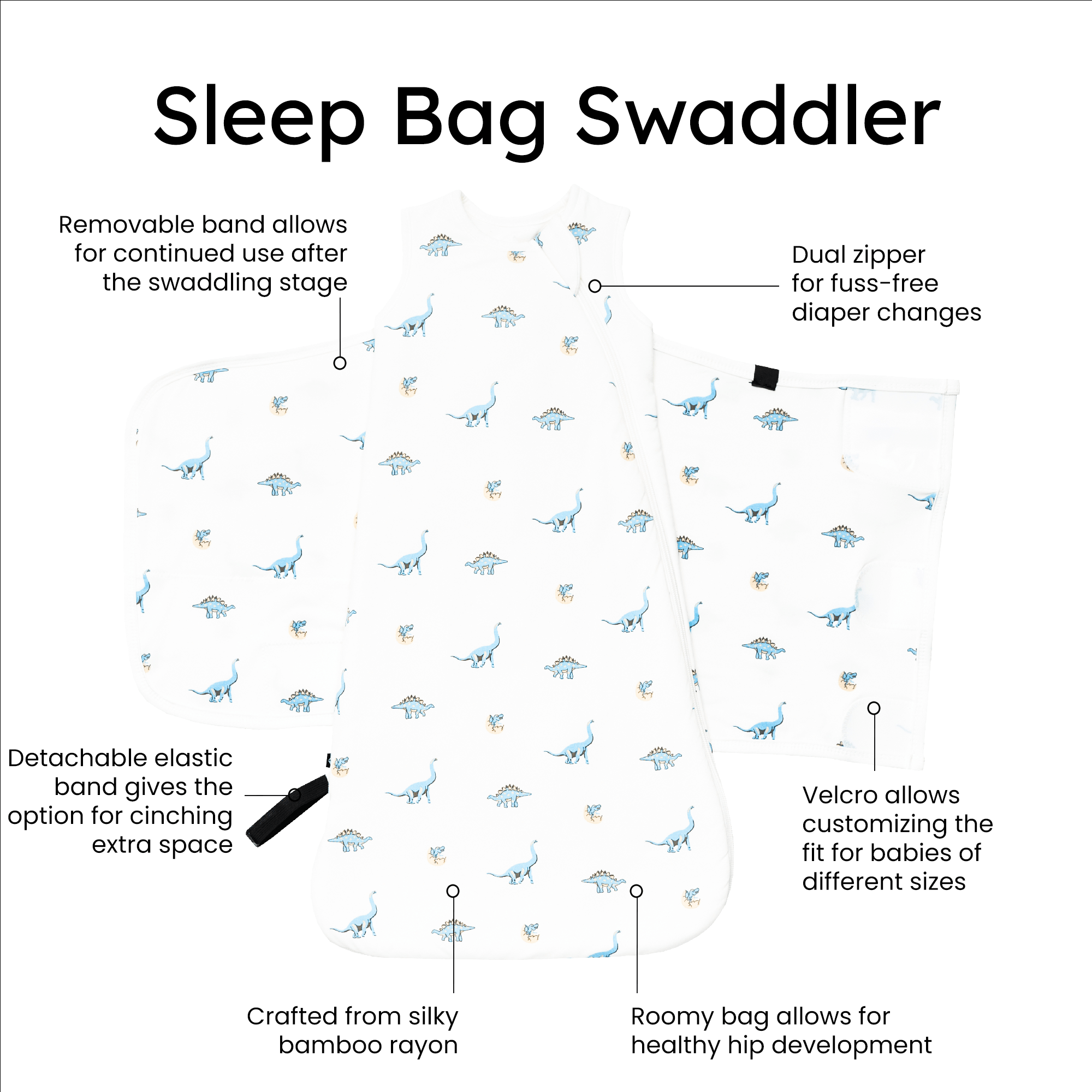 Sleep Bag Swaddler in Jurassic 1.0 - Image 7