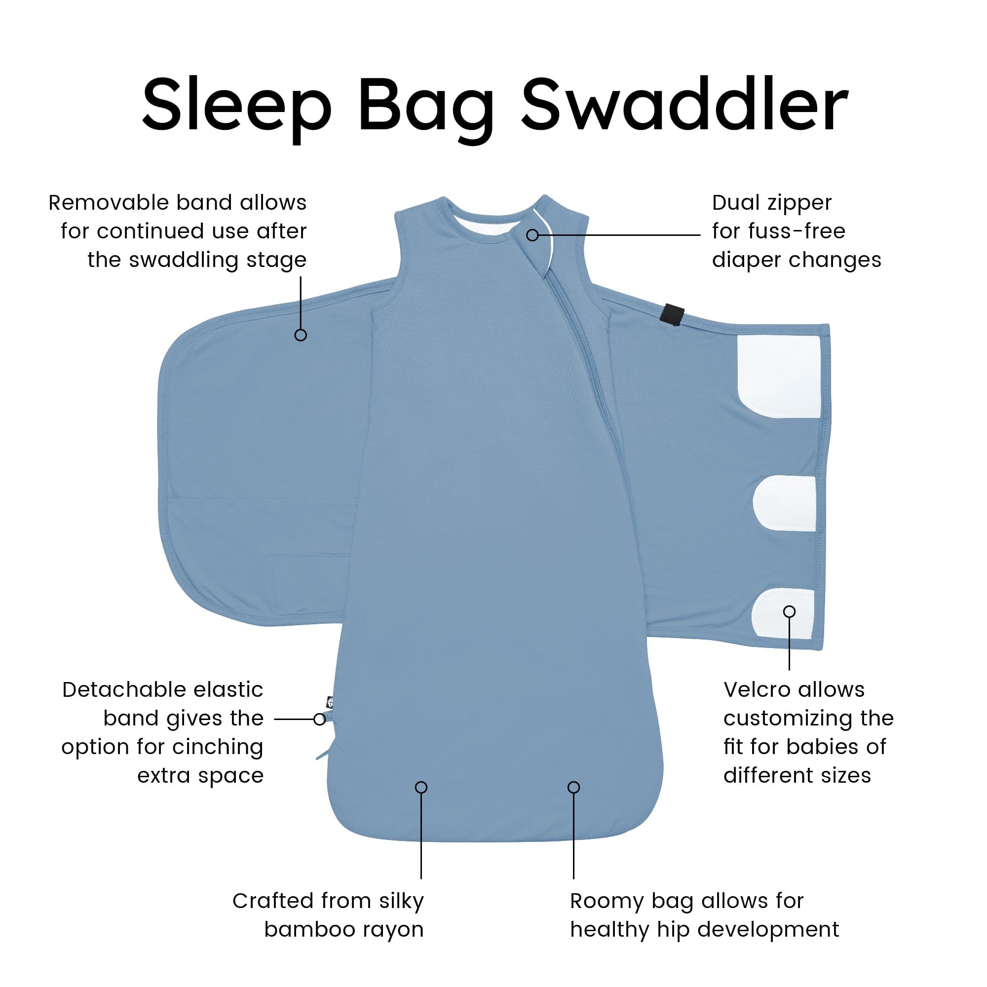 Sleep Bag Swaddler in Slate 1.0 - Image 11