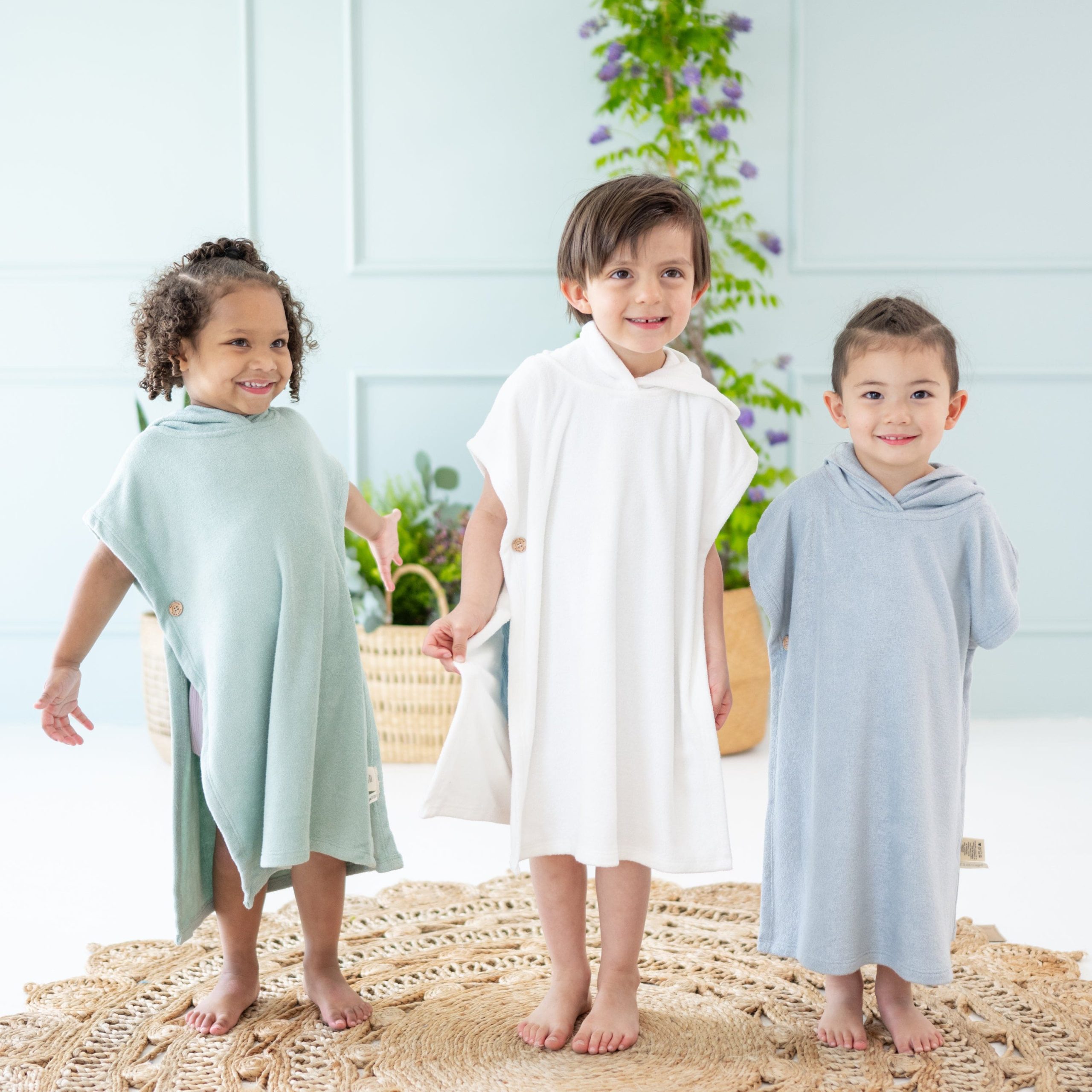 Swim Poncho in Cloud - Image 3