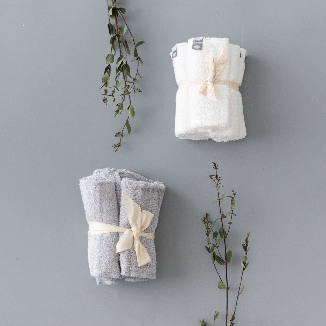 Terry Washcloth 5-Pack in Cloud - Image 2