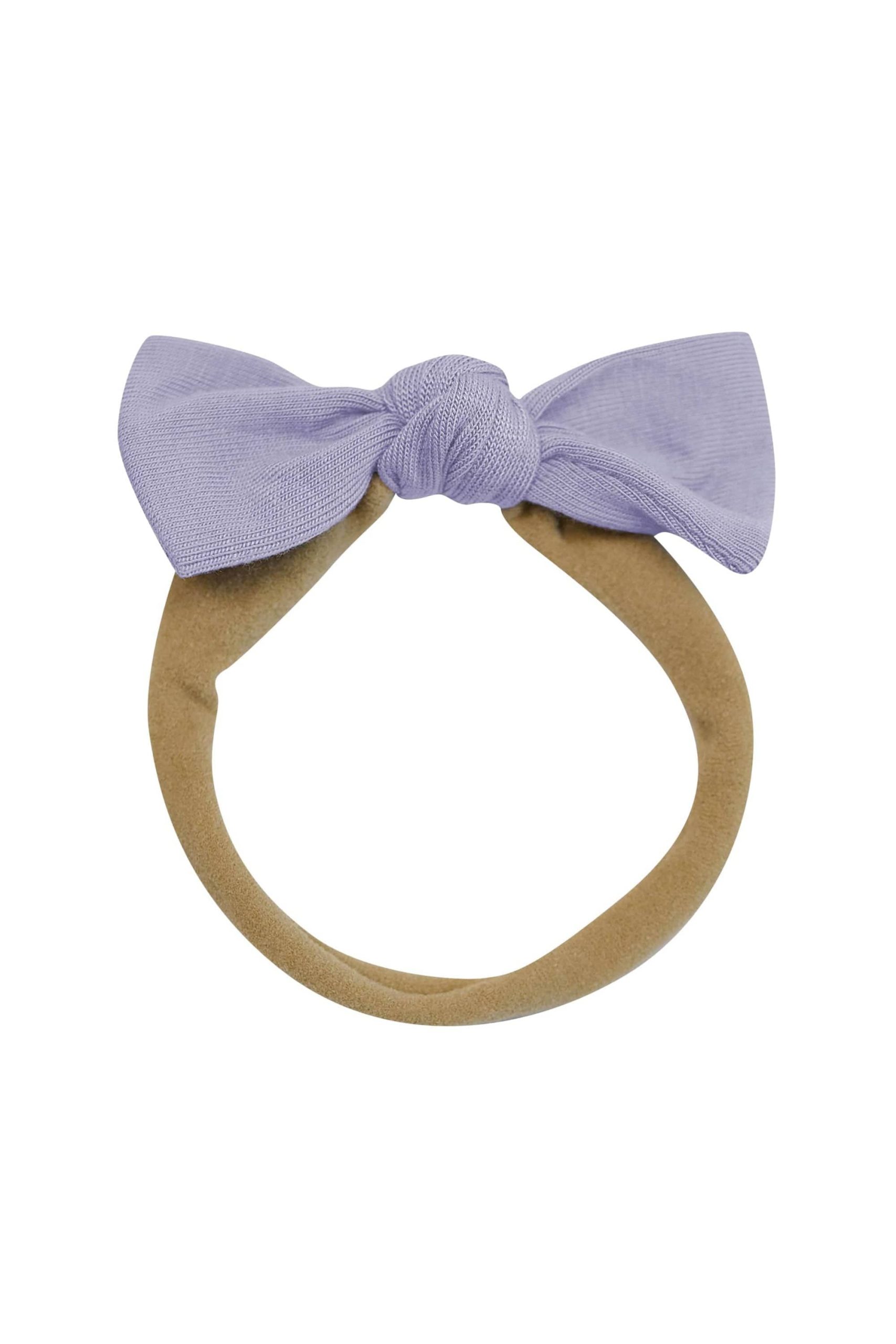 Tiny Nylon Bow in Taro - Image 2