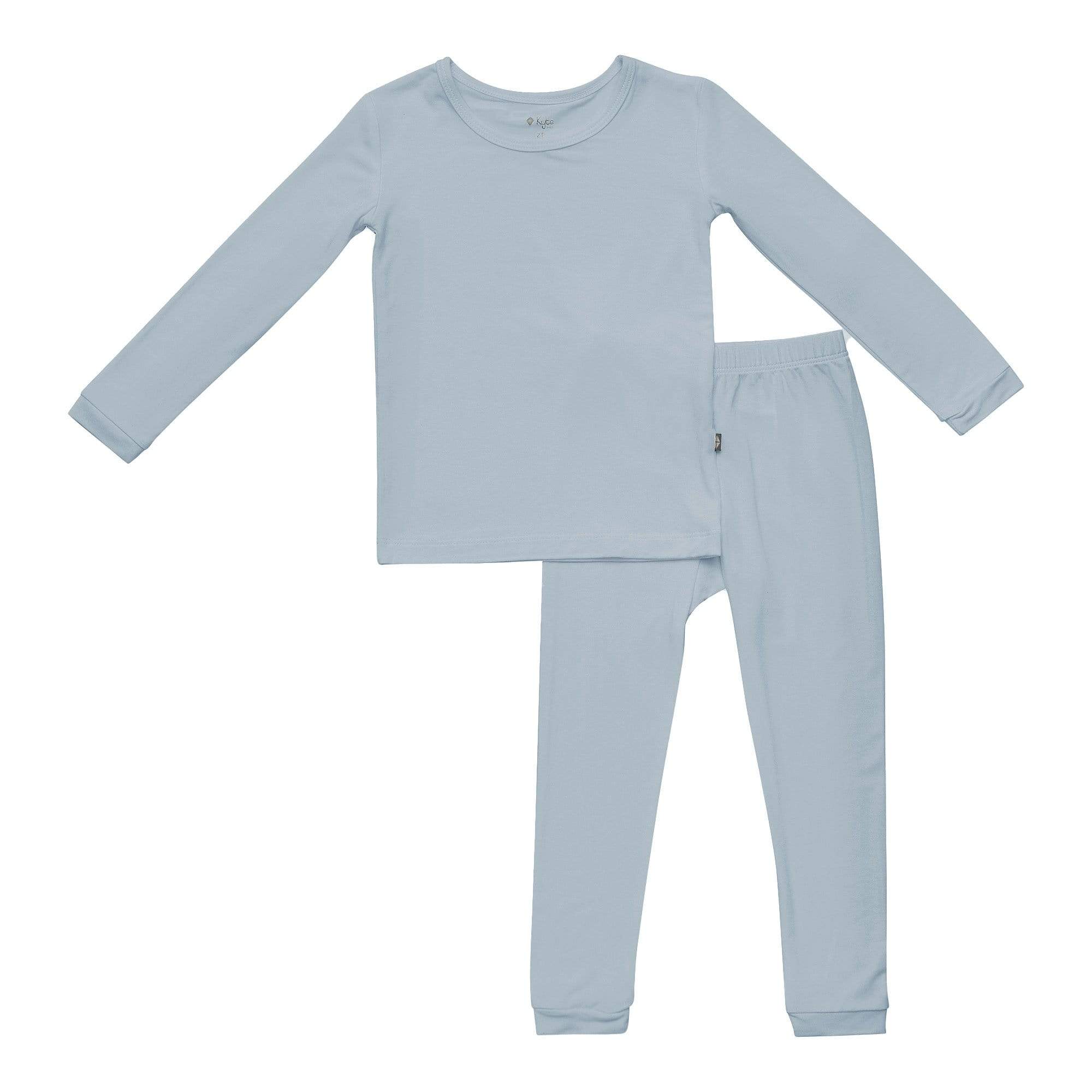 Long Sleeve Pajamas in Fog - Image 3