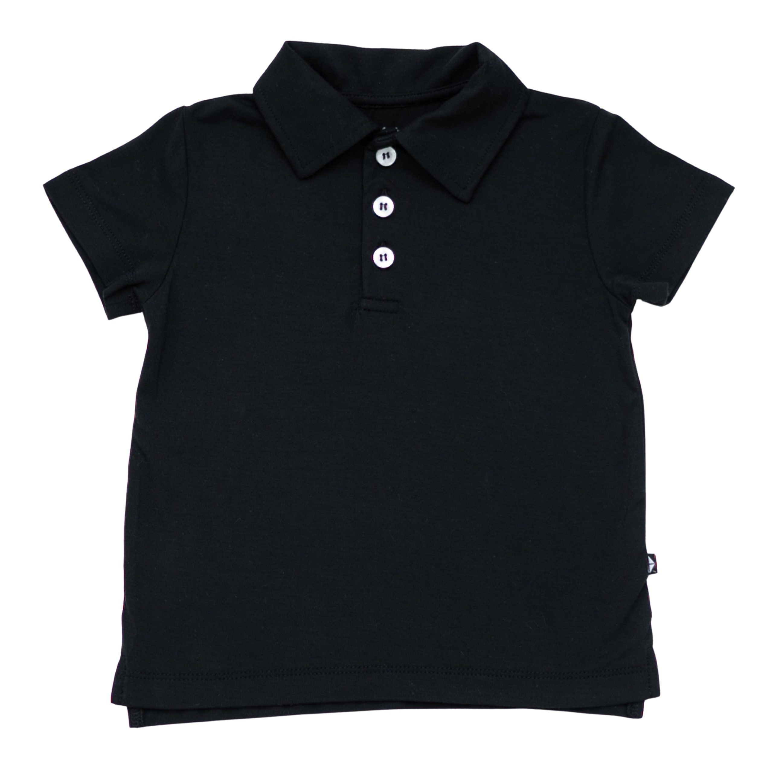 Toddler Short Sleeve Polo in Midnight - Image 2