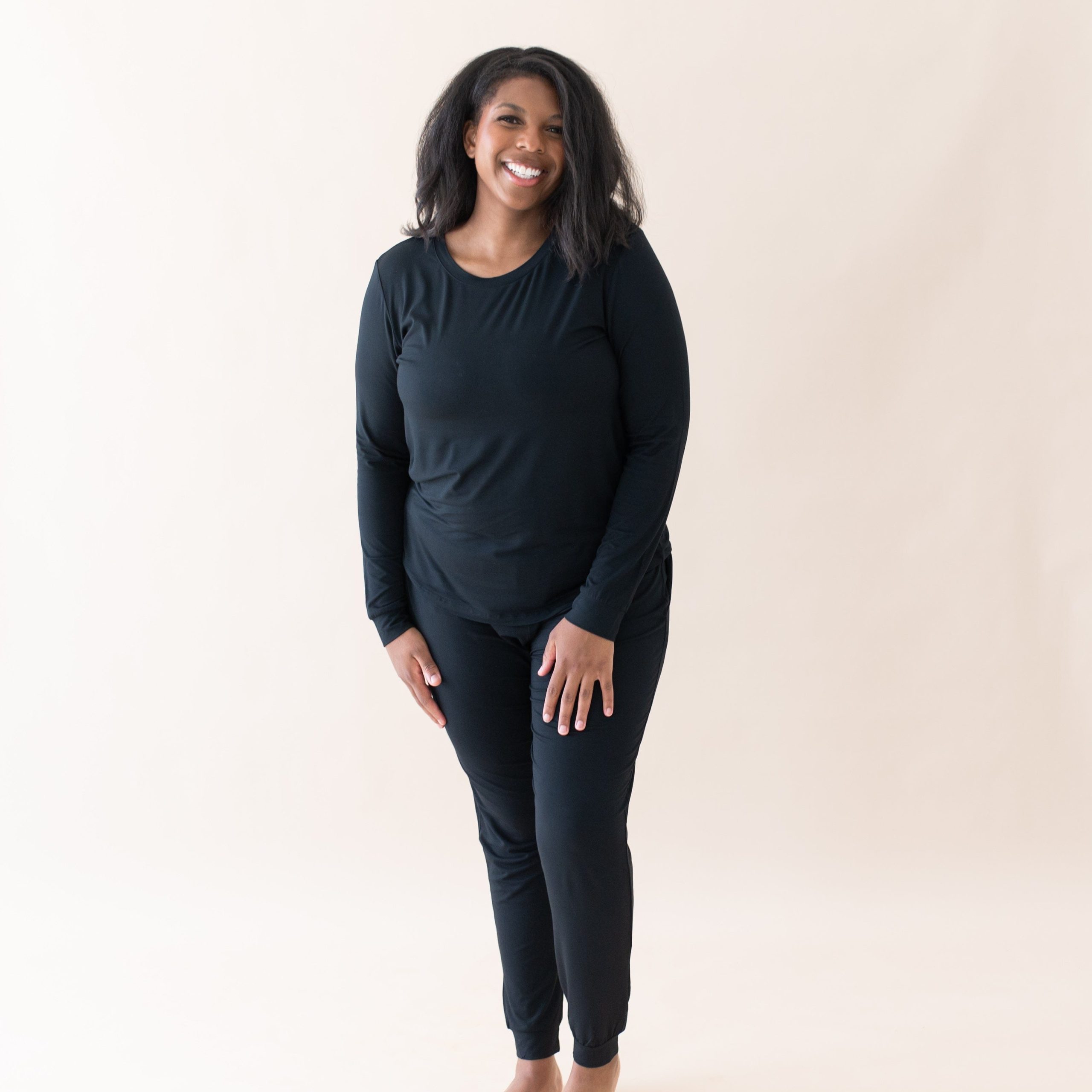 Women's Jogger Pajama Set in Midnight - Image 3