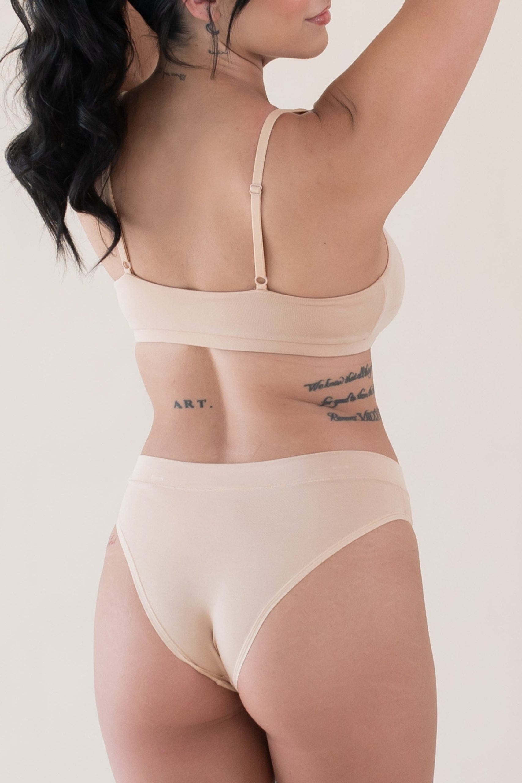 Women's Scoop Neck Bralette in Chai - Image 3