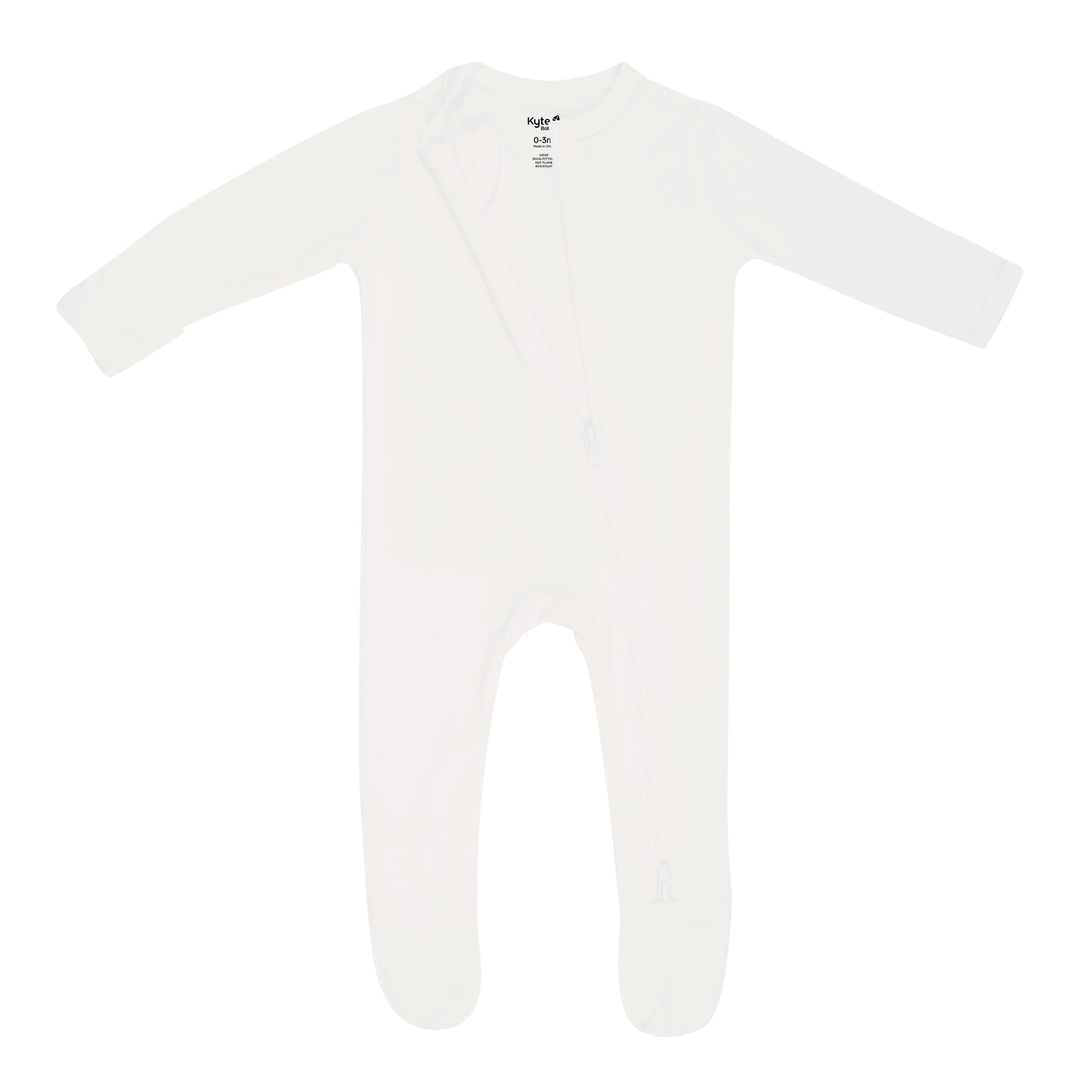 Zippered Footie in Cloud - Image 6