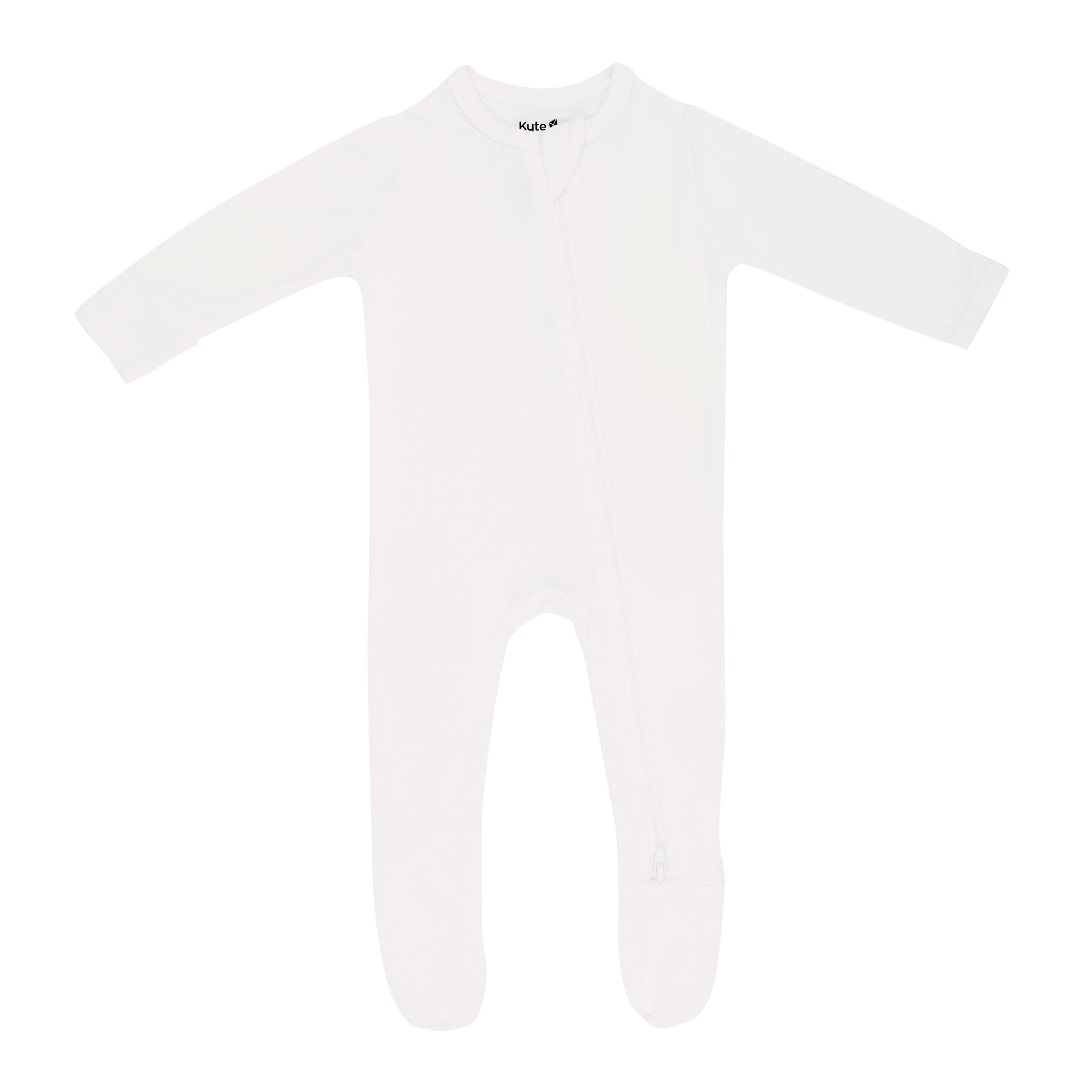 Zippered Footie in Cloud - Image 3
