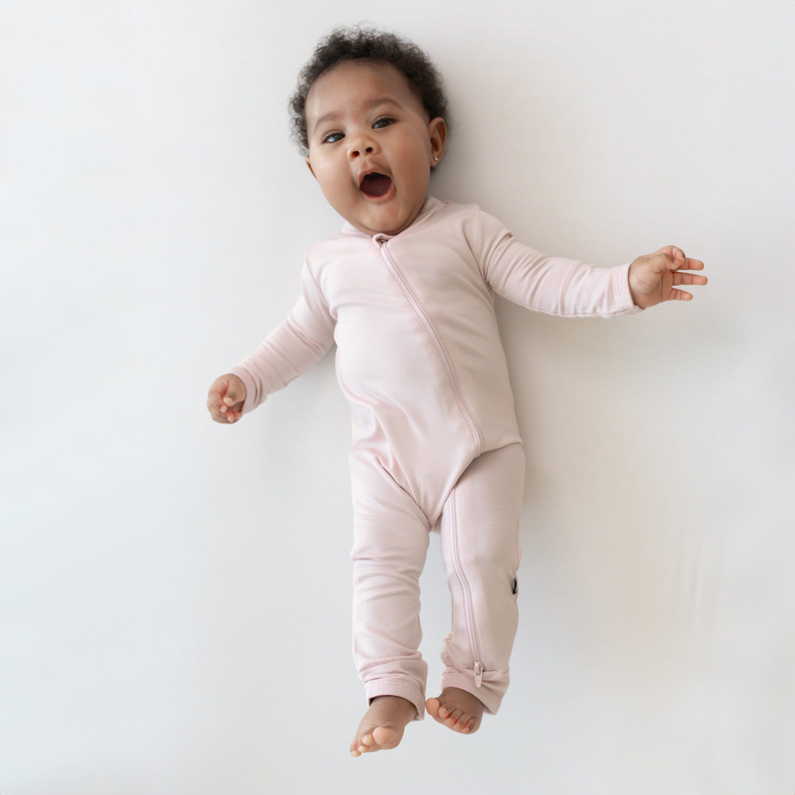 Zippered Romper in Blush - Image 6