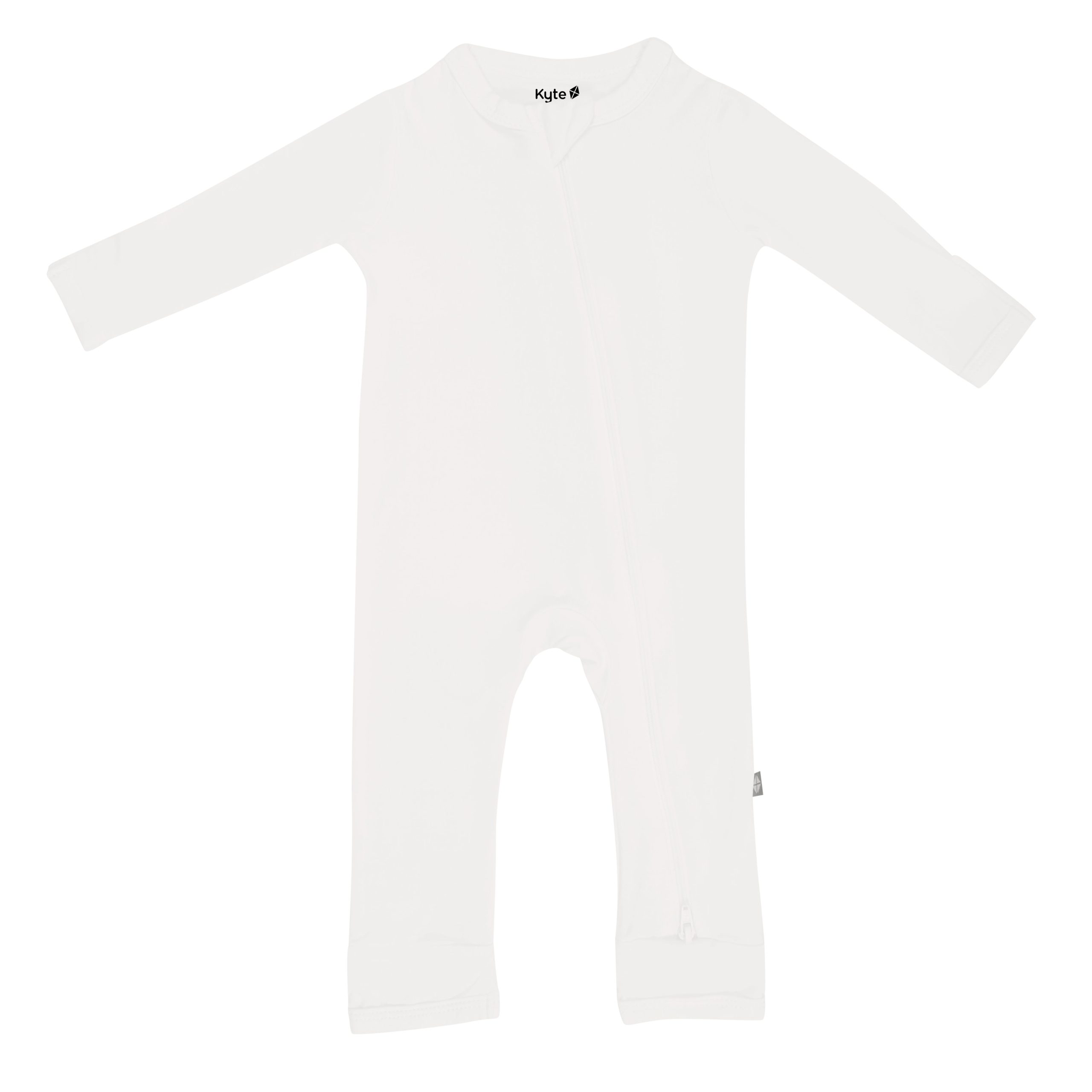 Zippered Romper in Cloud - Image 3