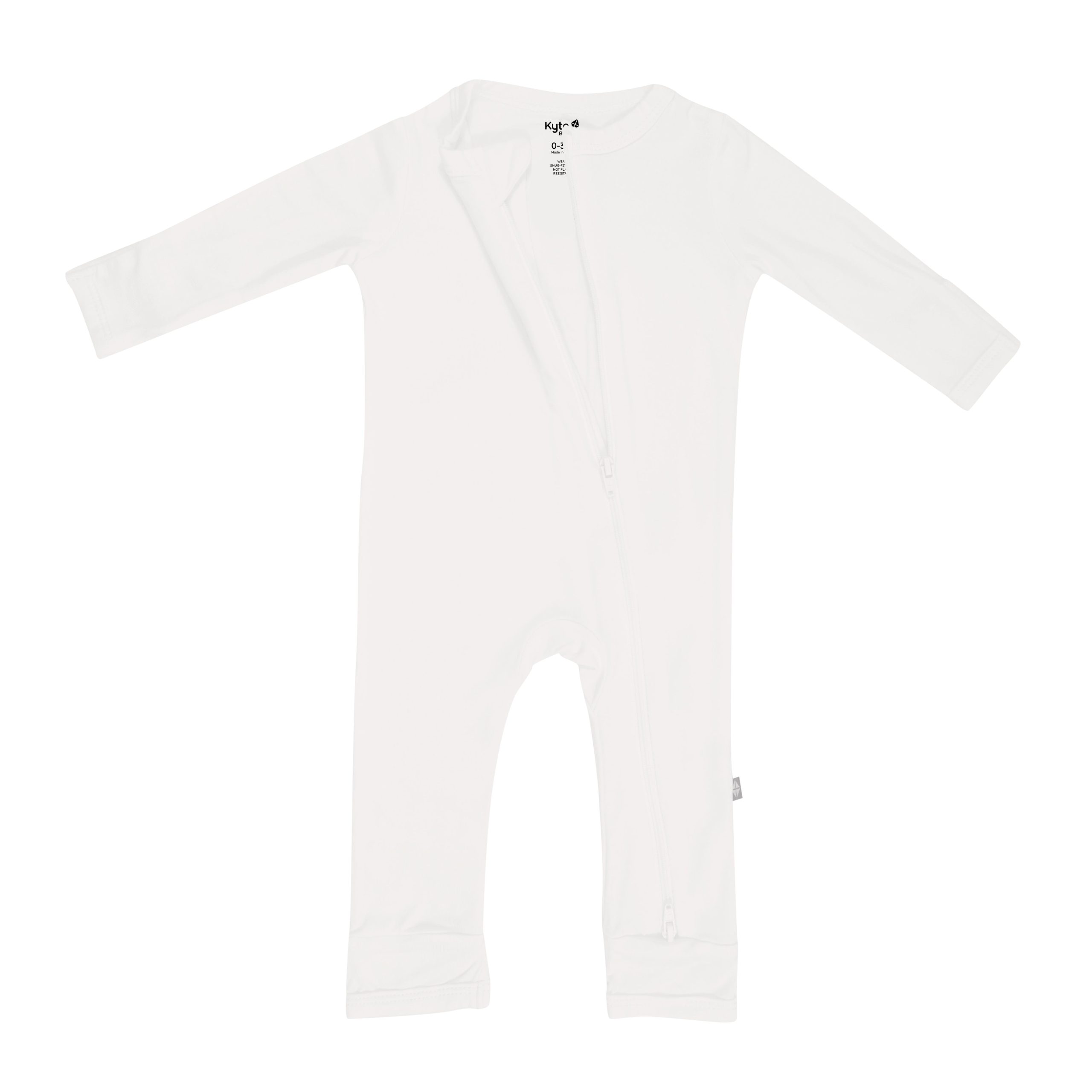 Zippered Romper in Cloud - Image 7