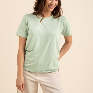 Women's Crew Neck Tee in Basil