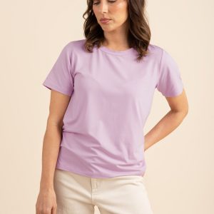 Women's Crew Neck Tee in Thistle